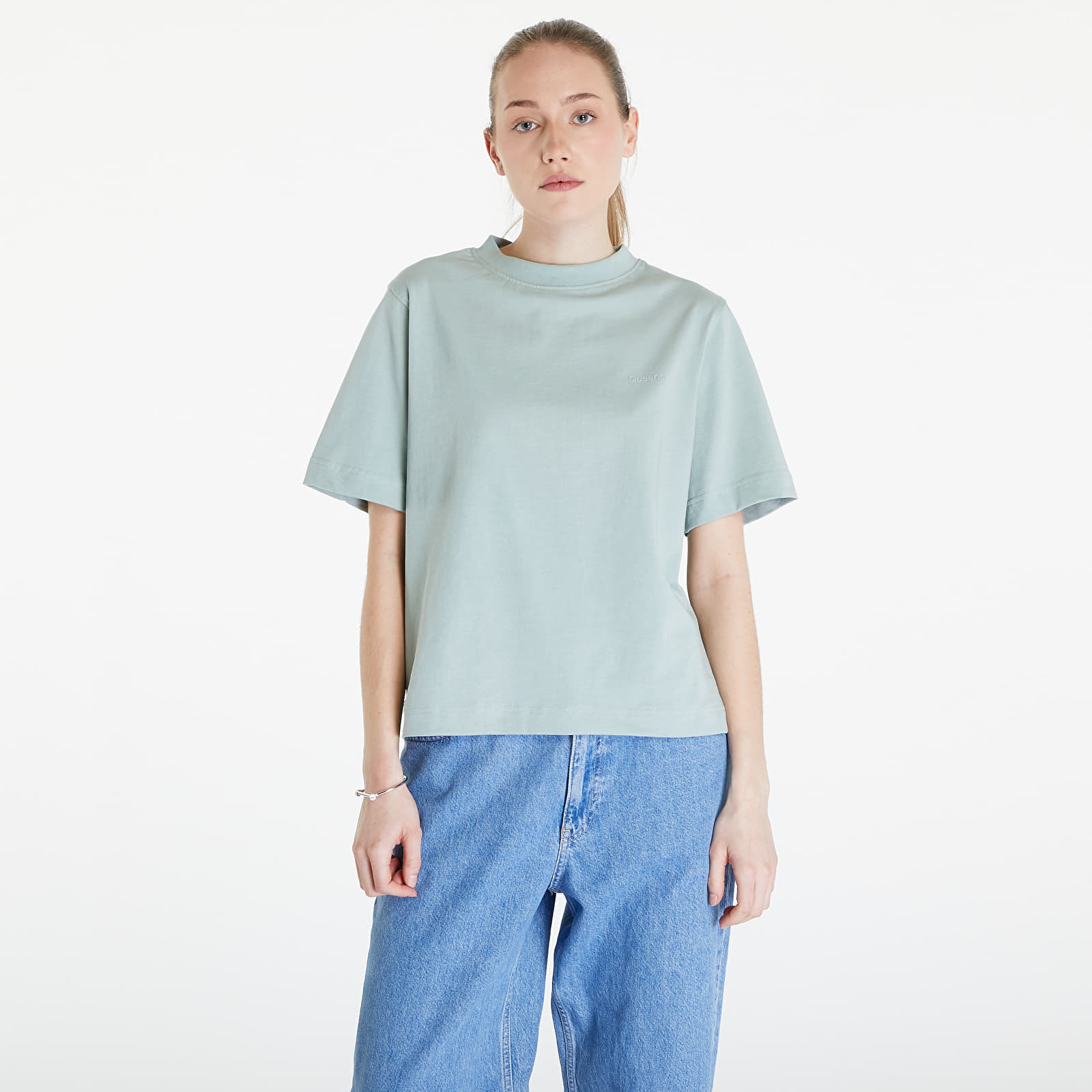 T-shirts Queens 3-Pack Women's Essential Tonal Print Lavander/ Leaf/ Navy