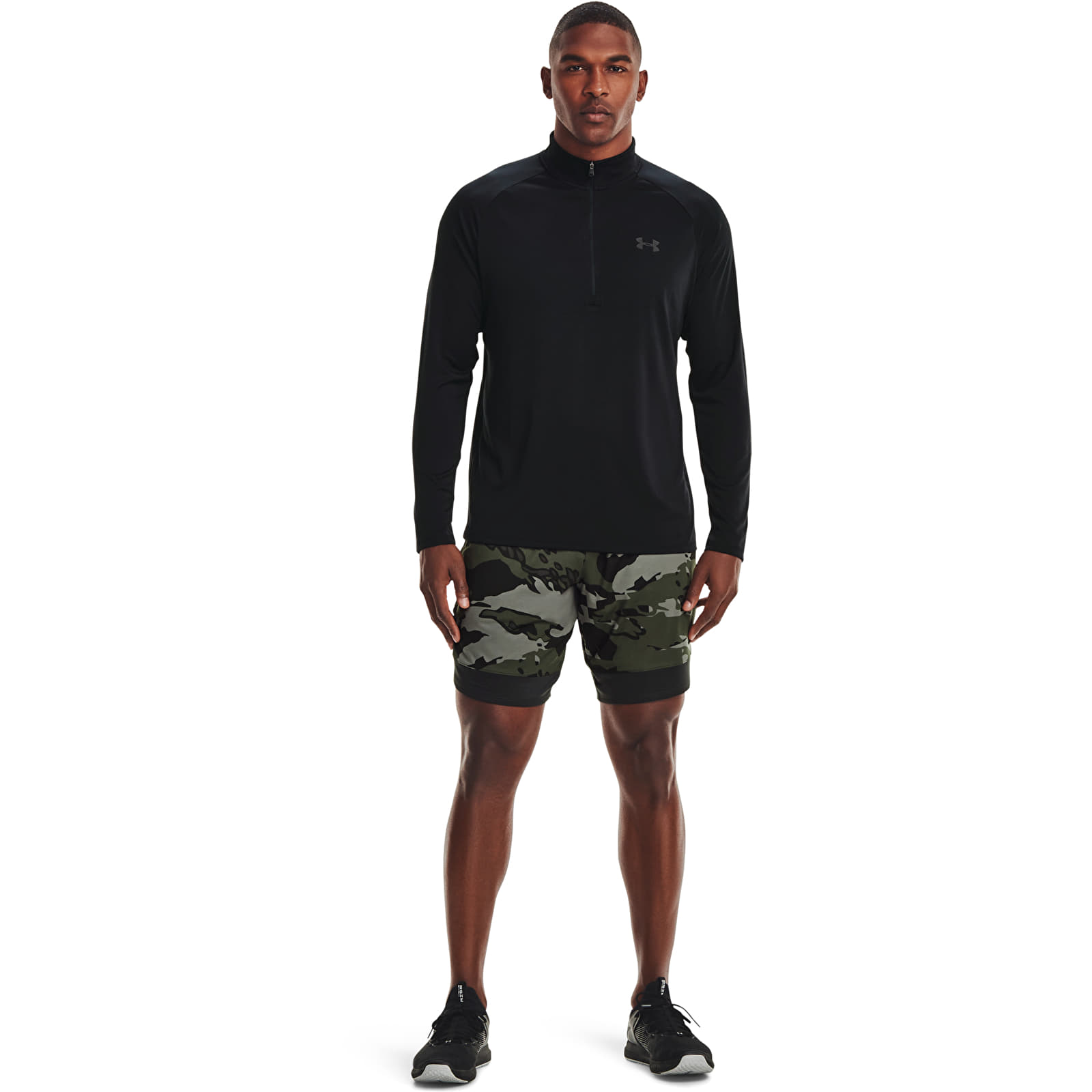 T-särgid Under Armour Tech 2.0 1/2 Zip Black