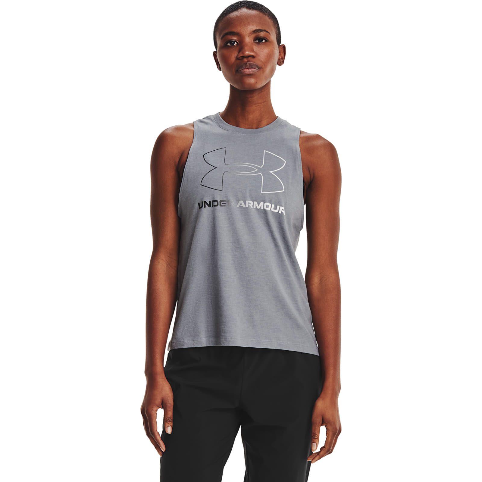 Under Armour W Live Sportstyle Tank Steel Medium Heather