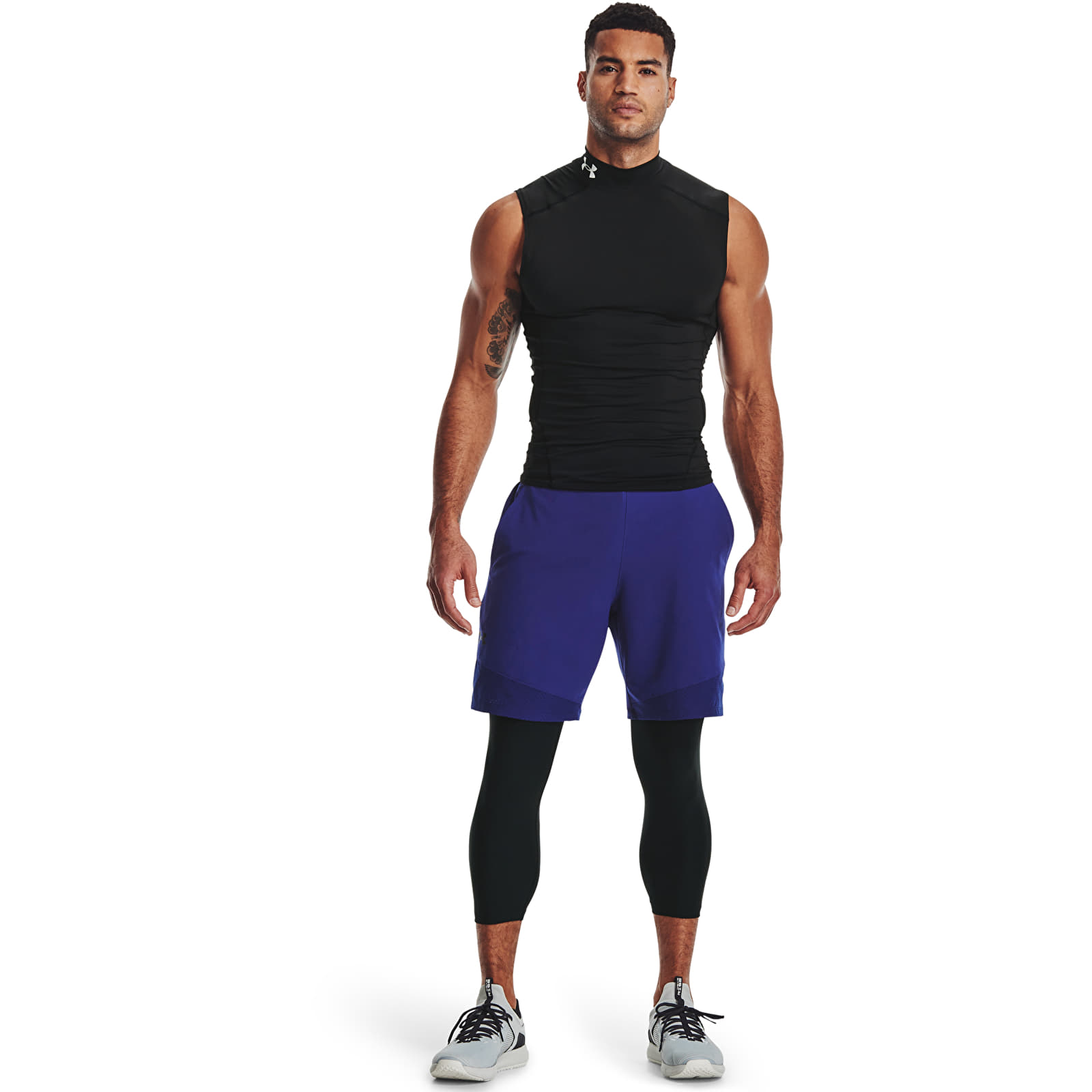Men's leggings Under Armour Hg Armour 3/4 Legging Black/ White