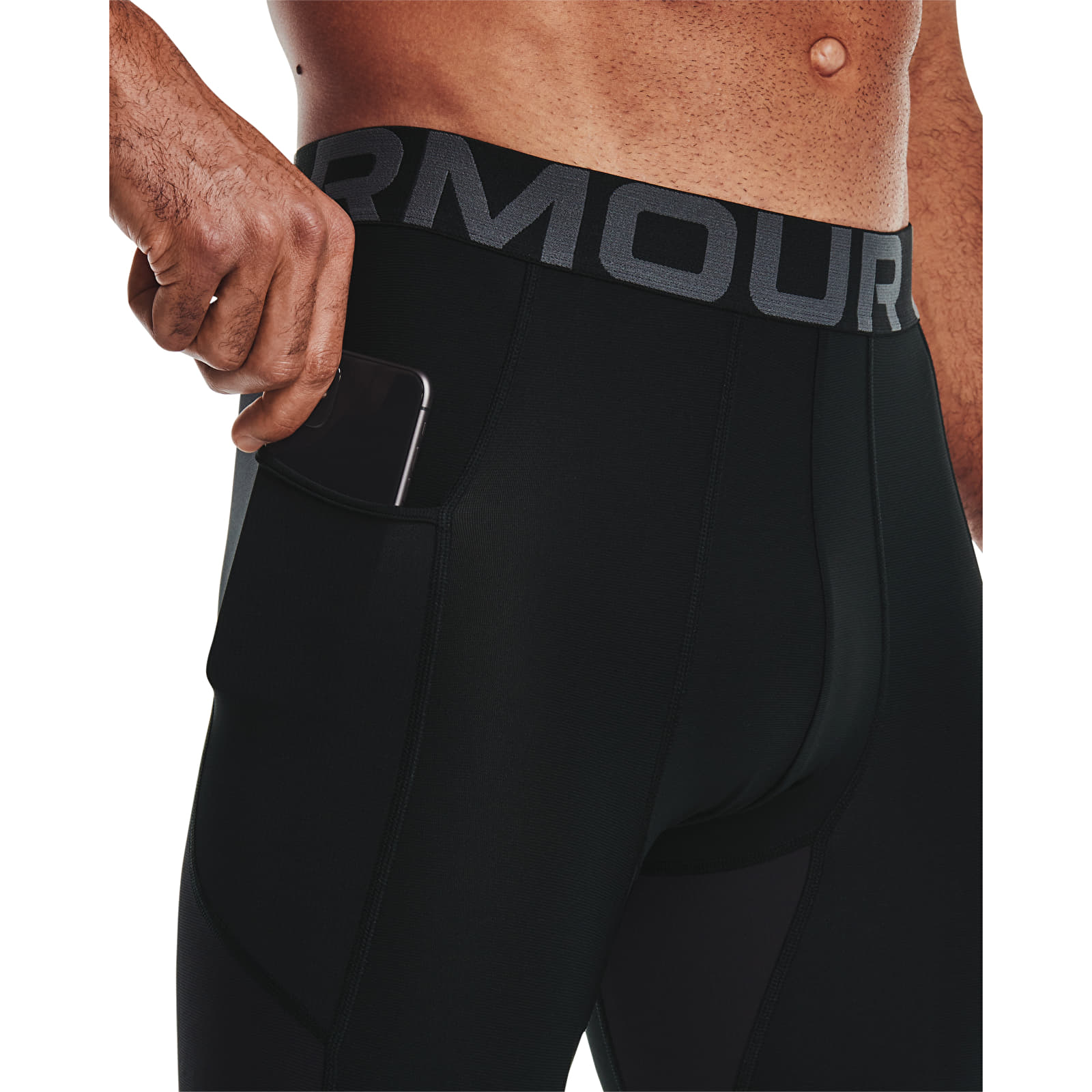 Men's leggings Under Armour Hg Armour 3/4 Legging Black/ White