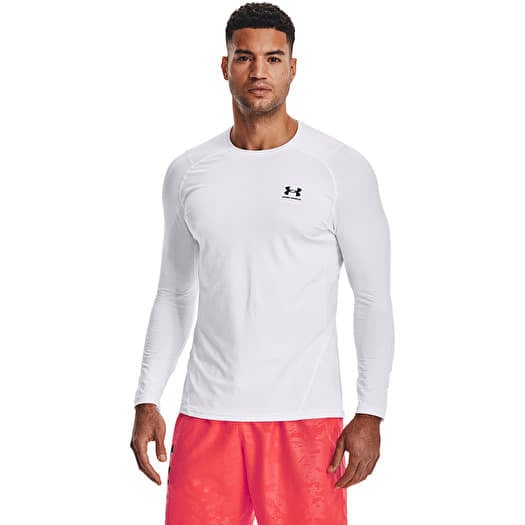 T-shirt Under Armour Hg Armour Fitted Ls White