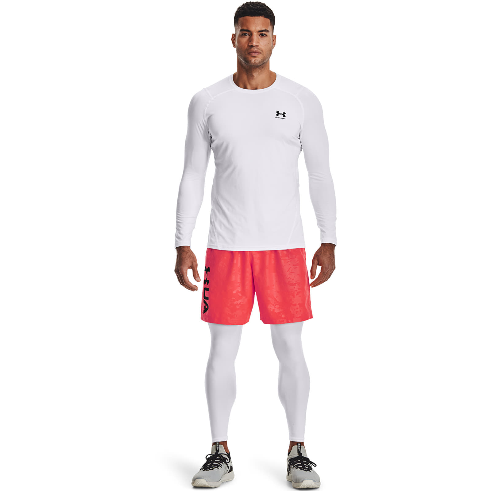 T-shirt Under Armour Hg Armour Fitted Ls White XXL