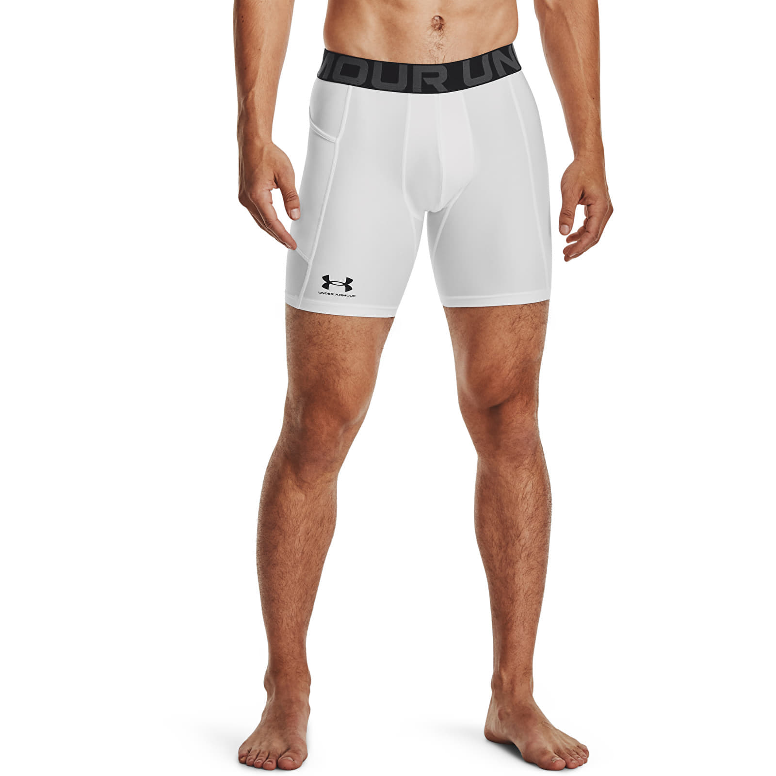 Kompresné šortky Under Armour UA HG Armour Shorts - biela