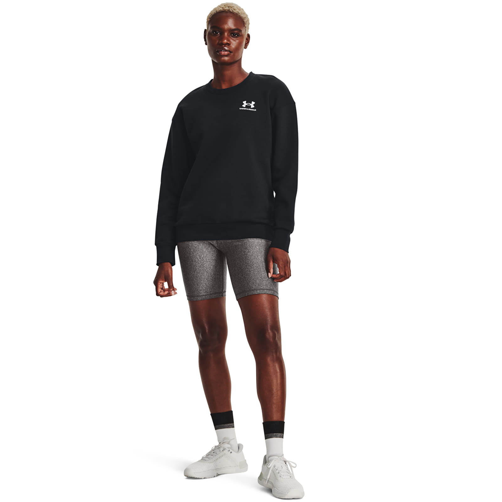 Hoodies and sweatshirts  Under Armour Essential Fleece Crew Black