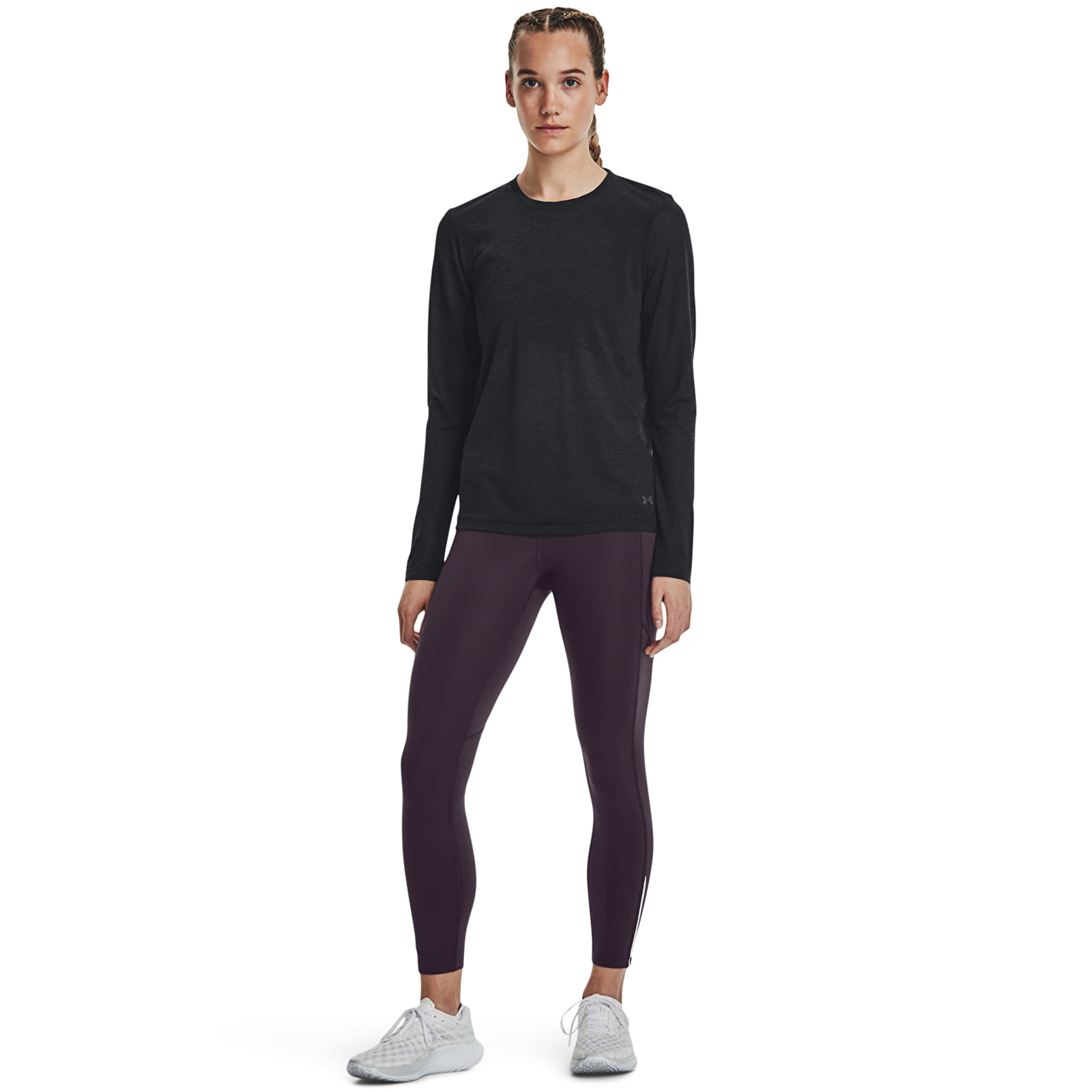 T-shirts Under Armour Seamless Stride Ls Black