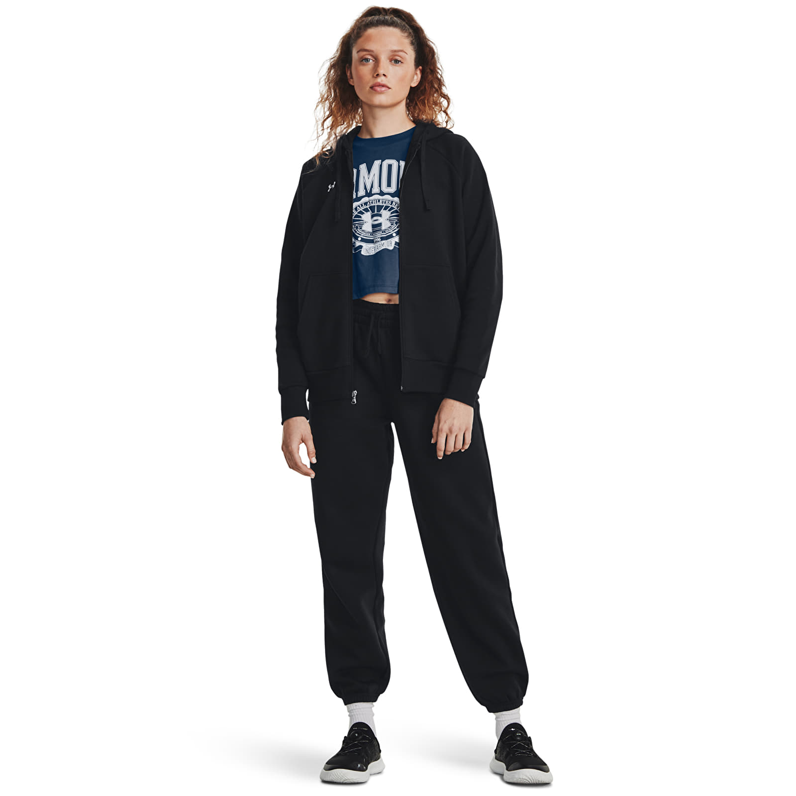 Sudaderas Under Armour Rival Fleece Fz Hoodie Black