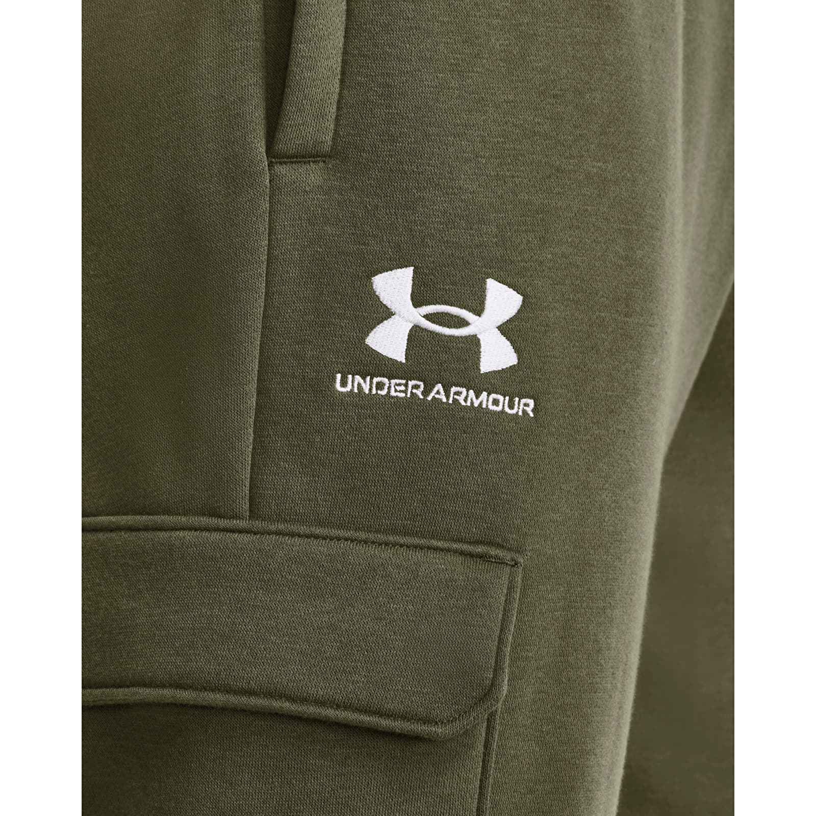 Jogginghosen Under Armour Essential Flc Cargo Pant Marine Od Green Queens