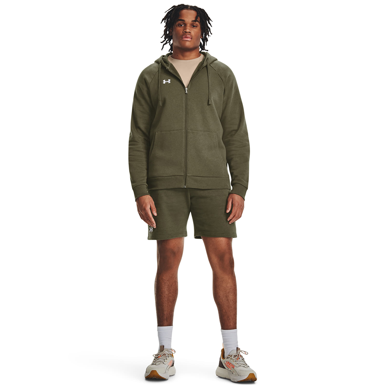 Sudaderas Under Armour Rival Fleece Fz Hoodie Marine Od Green
