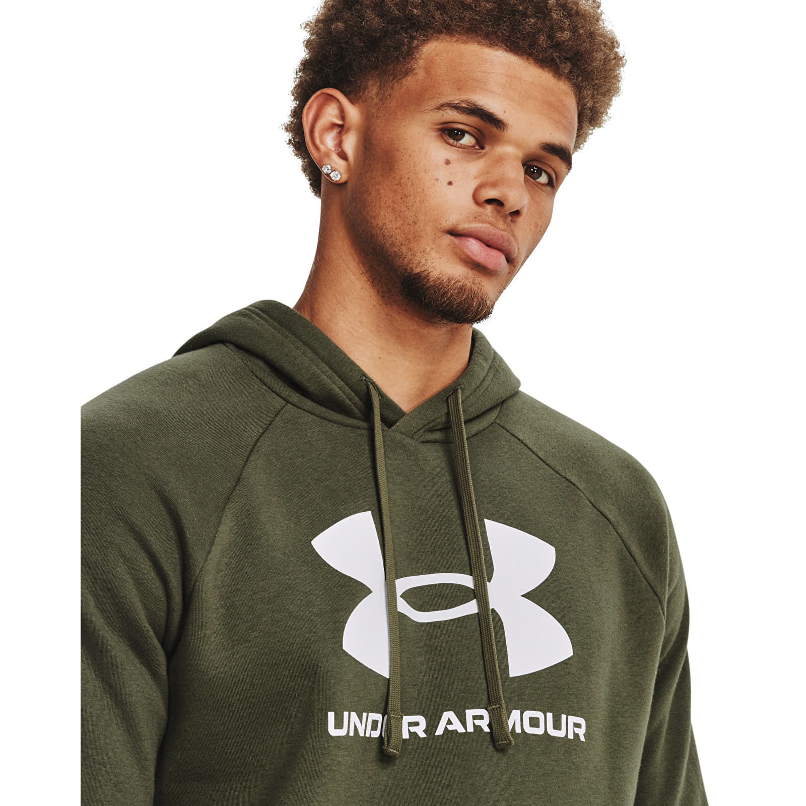 Olive green under armour hoodie on sale