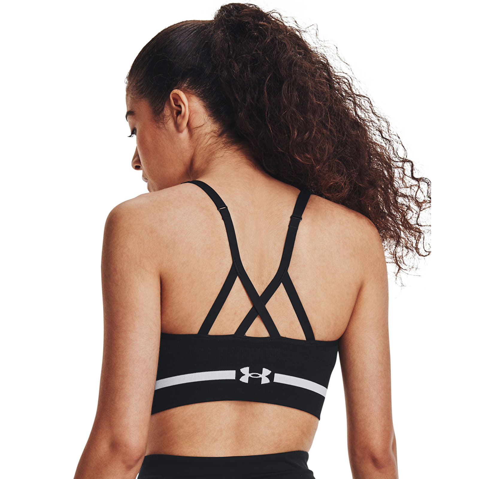 Rinnahoidjad Under Armour Seamless Low Long Bra Black