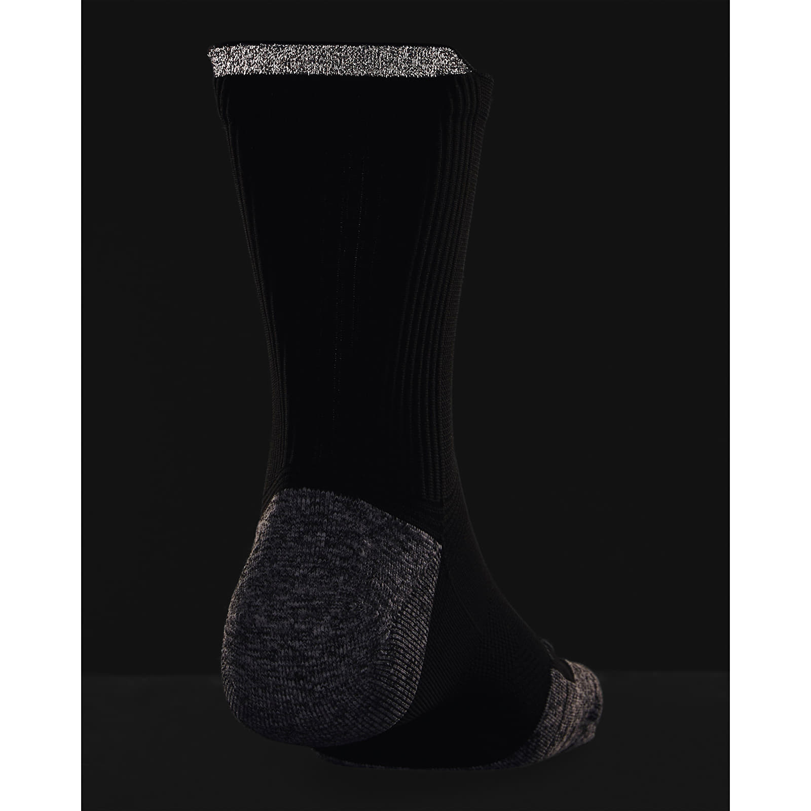 Socks Under Armour Ad Run Cushion 1Pk Mid Black