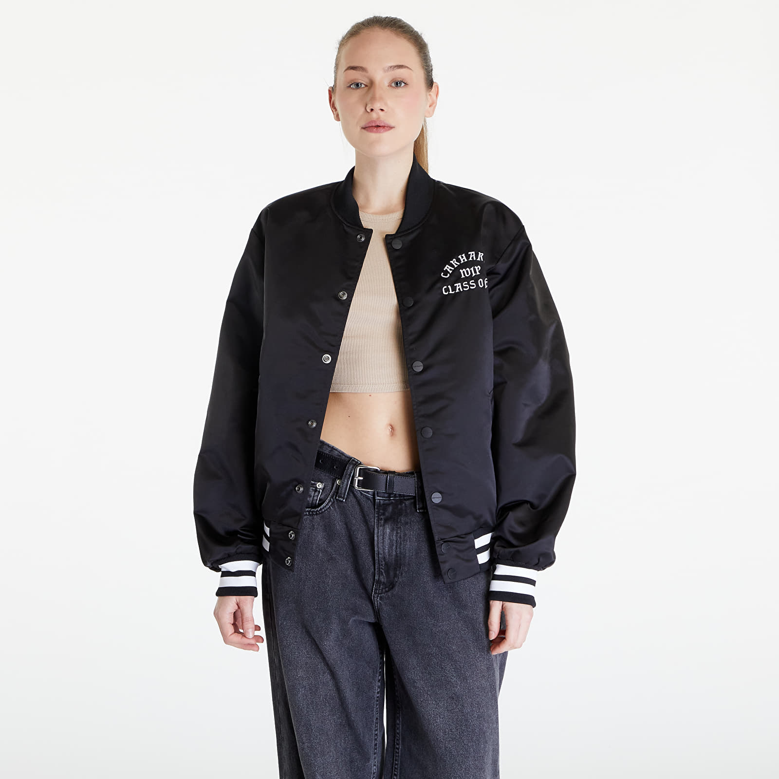 Bomber-takit Carhartt WIP Class of 89 Bomber Jacket UNISEX Black/ White