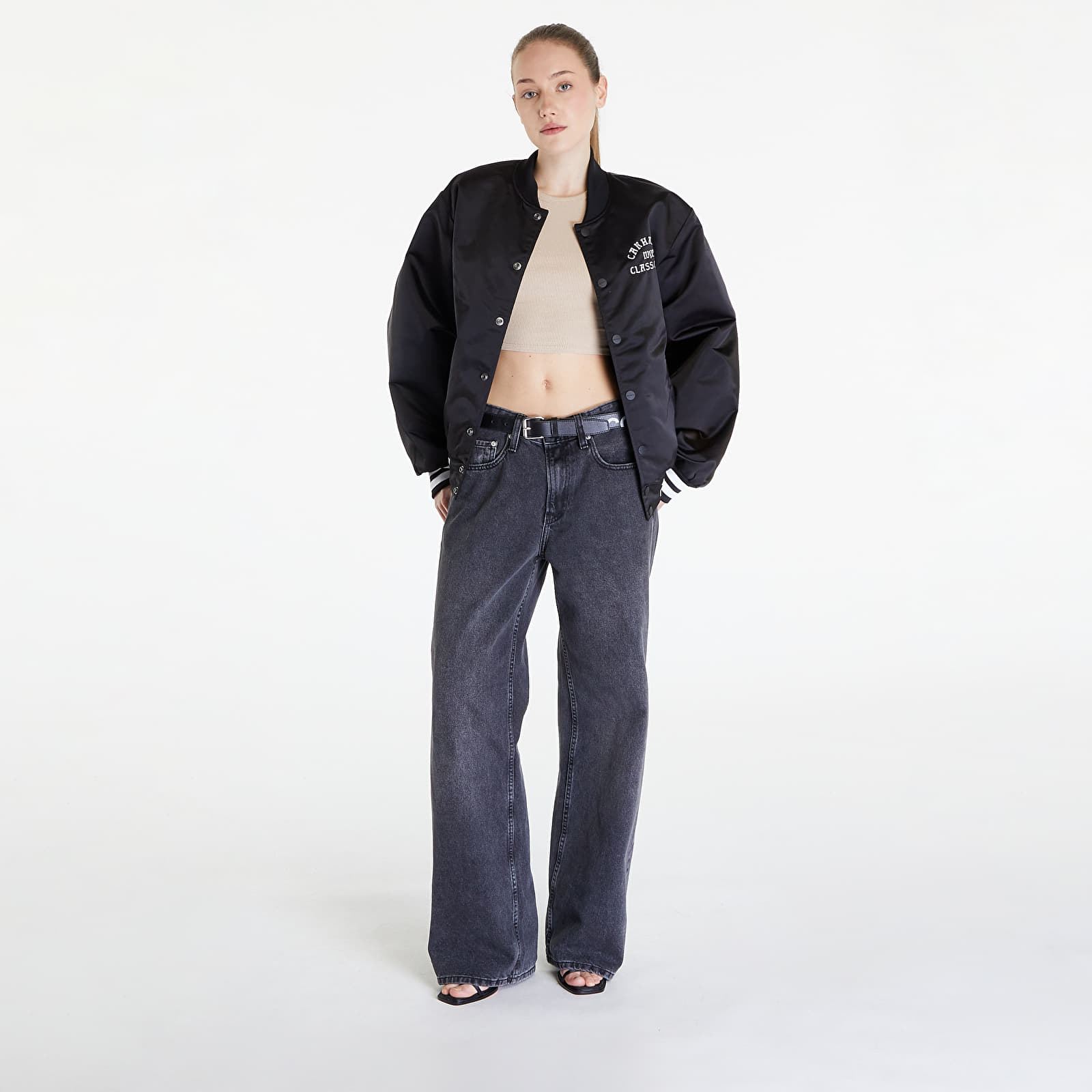 Bomber-takit Carhartt WIP Class of 89 Bomber Jacket UNISEX Black/ White