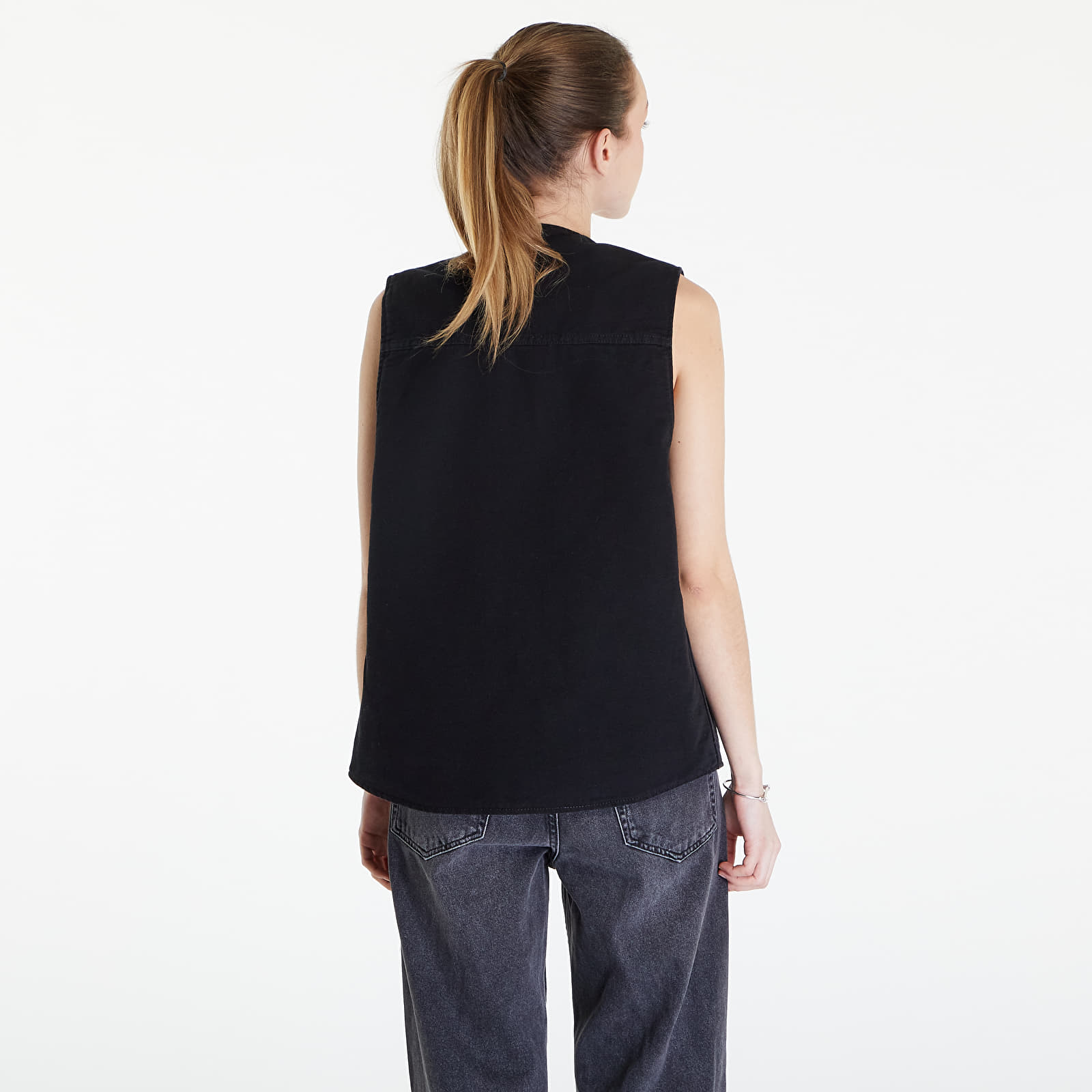 Gilets Carhartt WIP Arbor Vest UNISEX Black Aged Canvas
