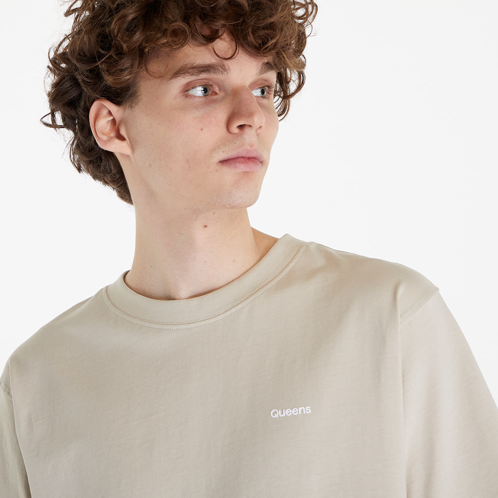 T-särgid Queens Men's Essential T-Shirt With Contrast Print Sand