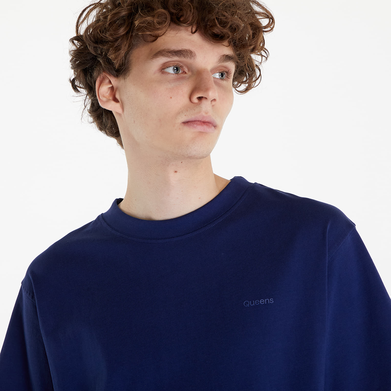 T-shirts Queens Men's Essential T-Shirt With Tonal Print Navy