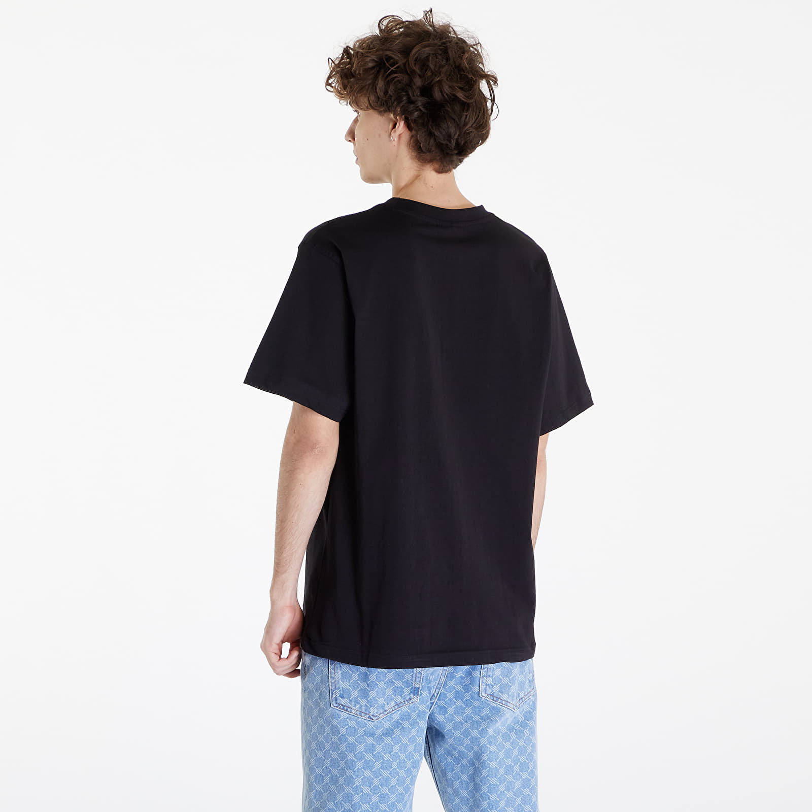 Majice Queens Men's Essential T-Shirt With Contrast Print Black