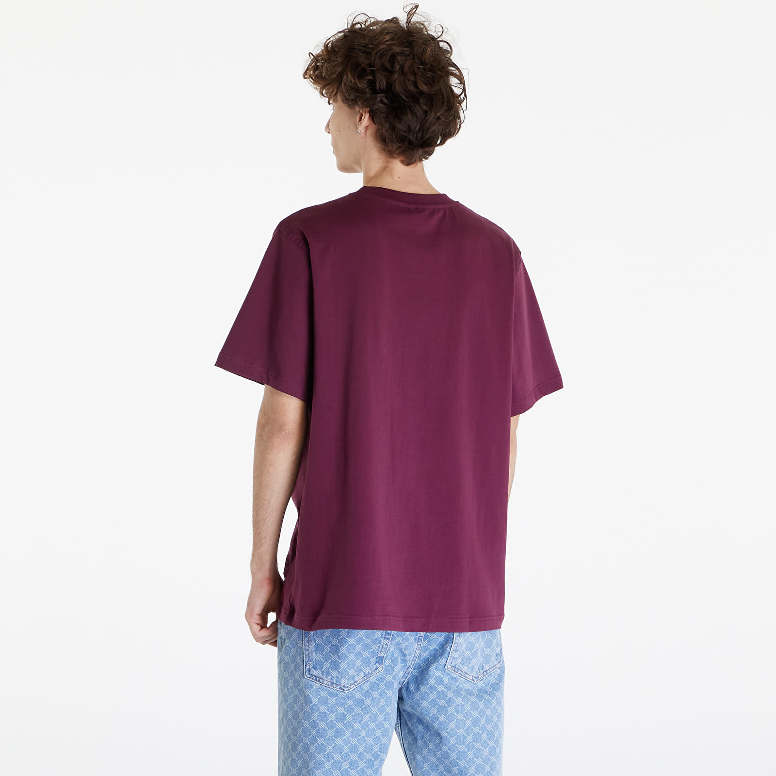 T-shirts Queens Men's Essential T-Shirt With Tonal Print Bordeaux