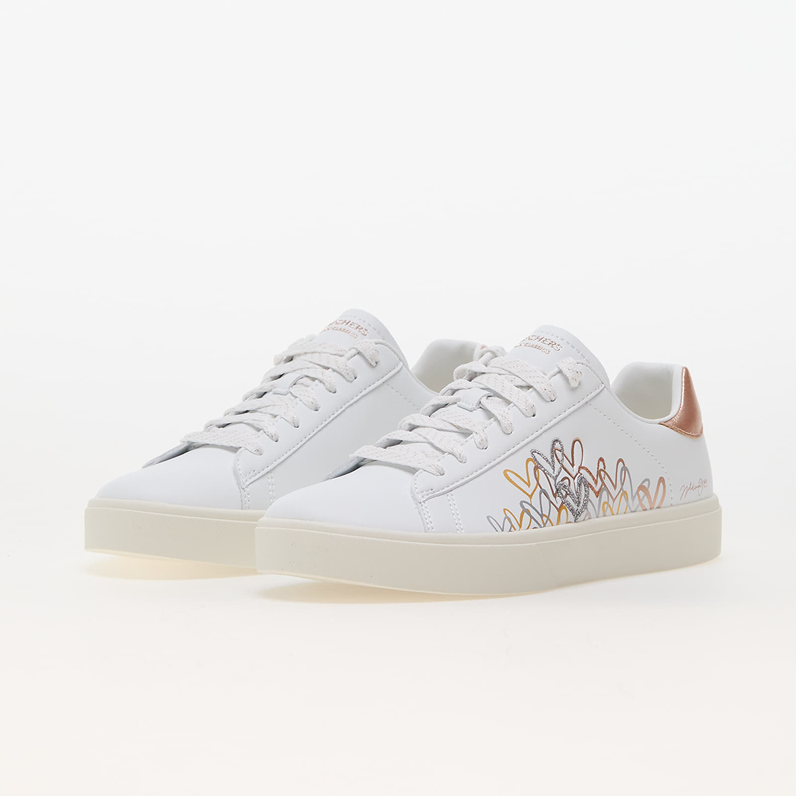Women's sneakers and shoes Skechers Eden Lx - Gleaming Hearts White/ Multi