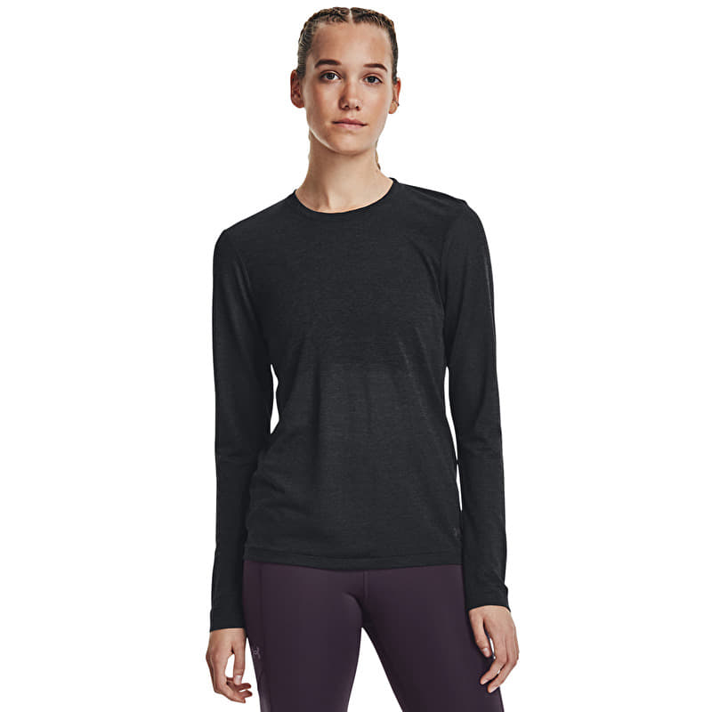 T-paita Under Armour Seamless Stride Ls Black