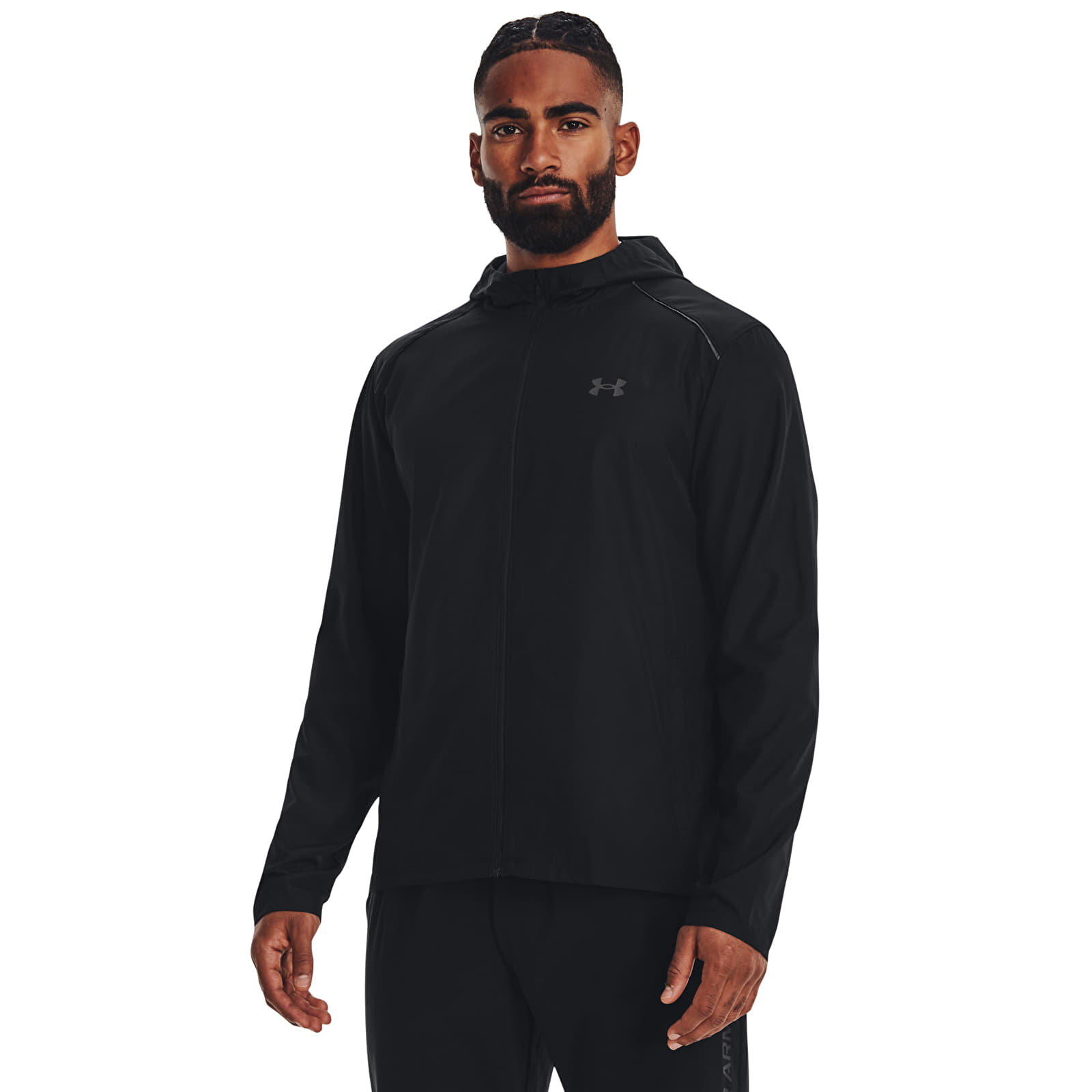 Jassen Under Armour Storm Run Hooded Jacket Black