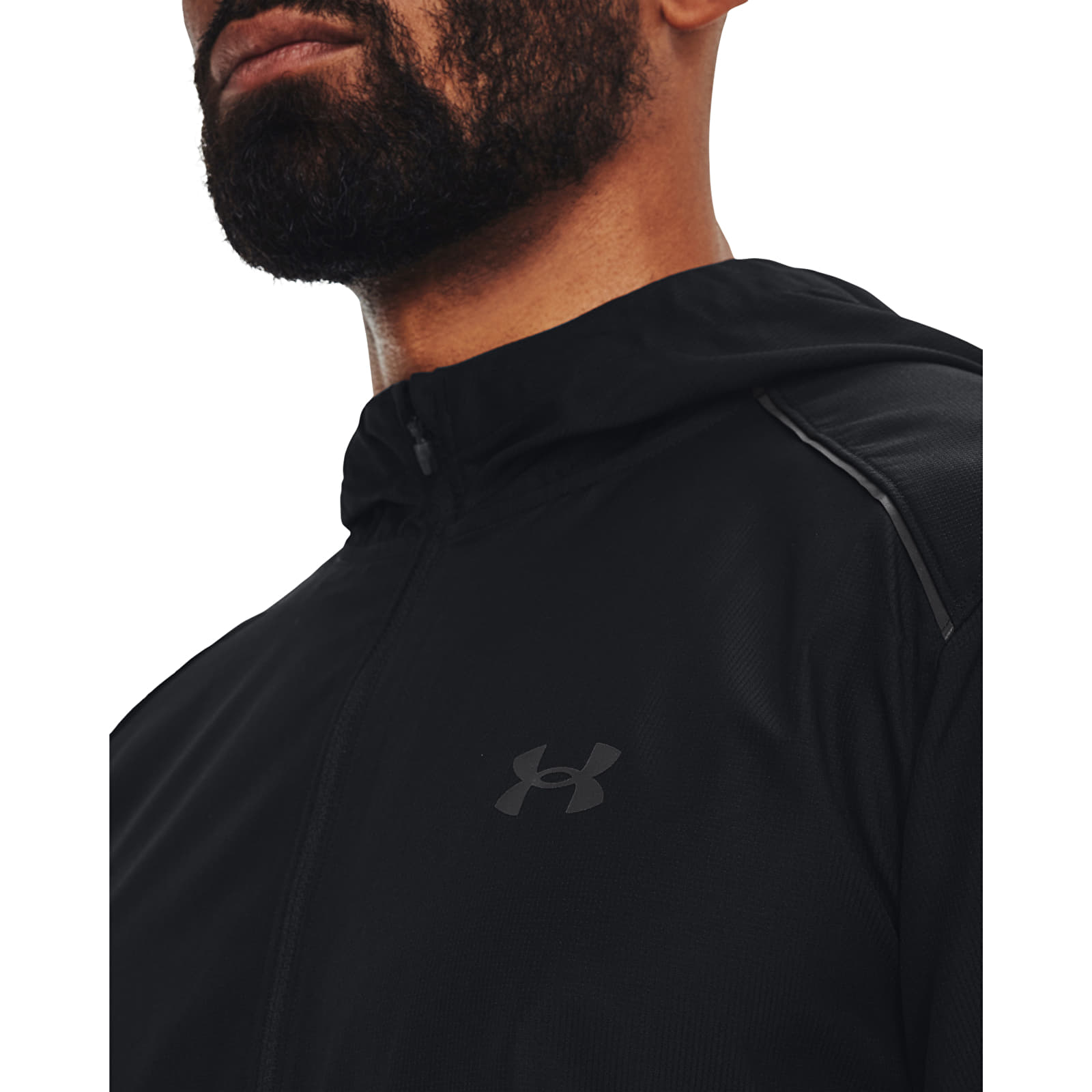 Jassen Under Armour Storm Run Hooded Jacket Black