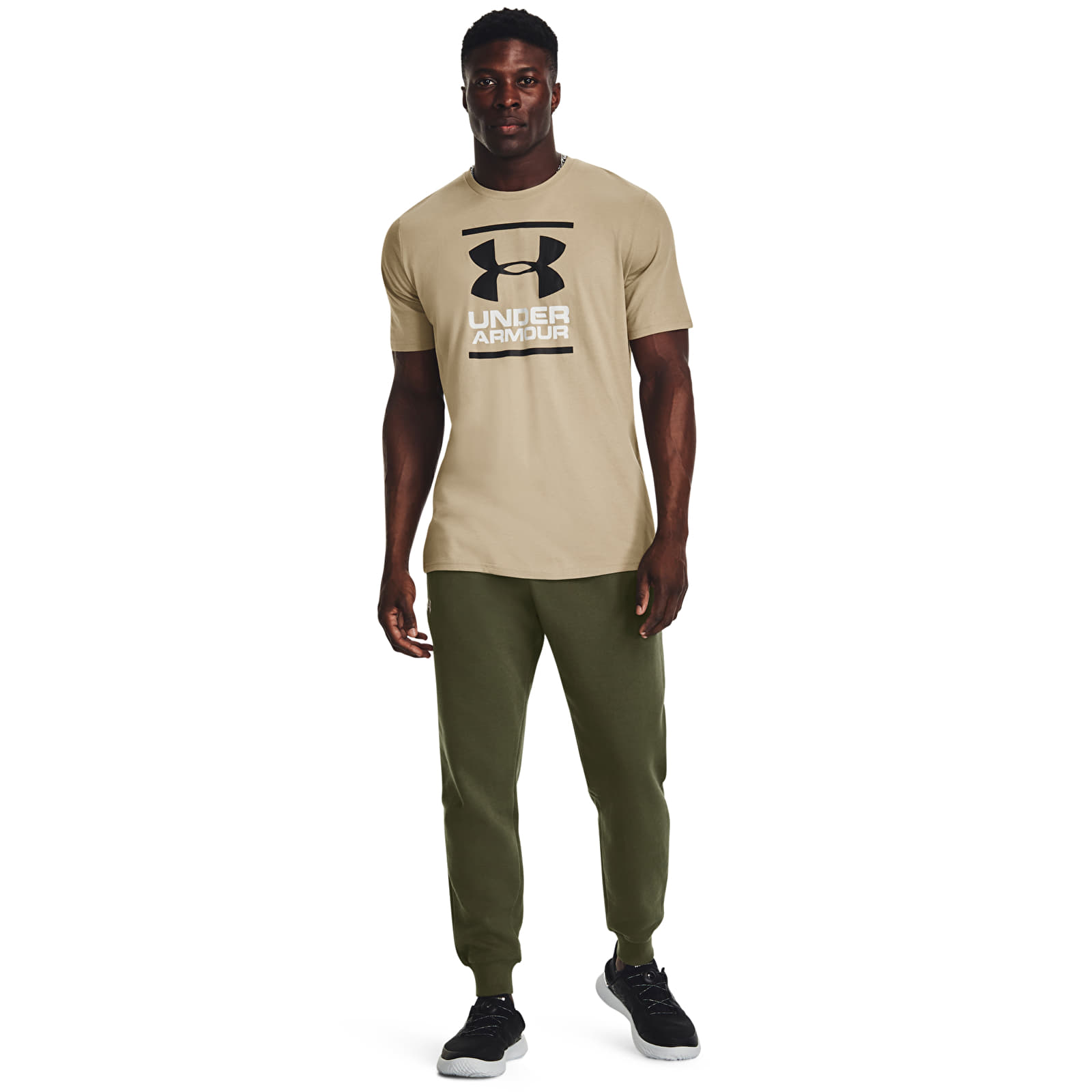 Under armour joggers green discount