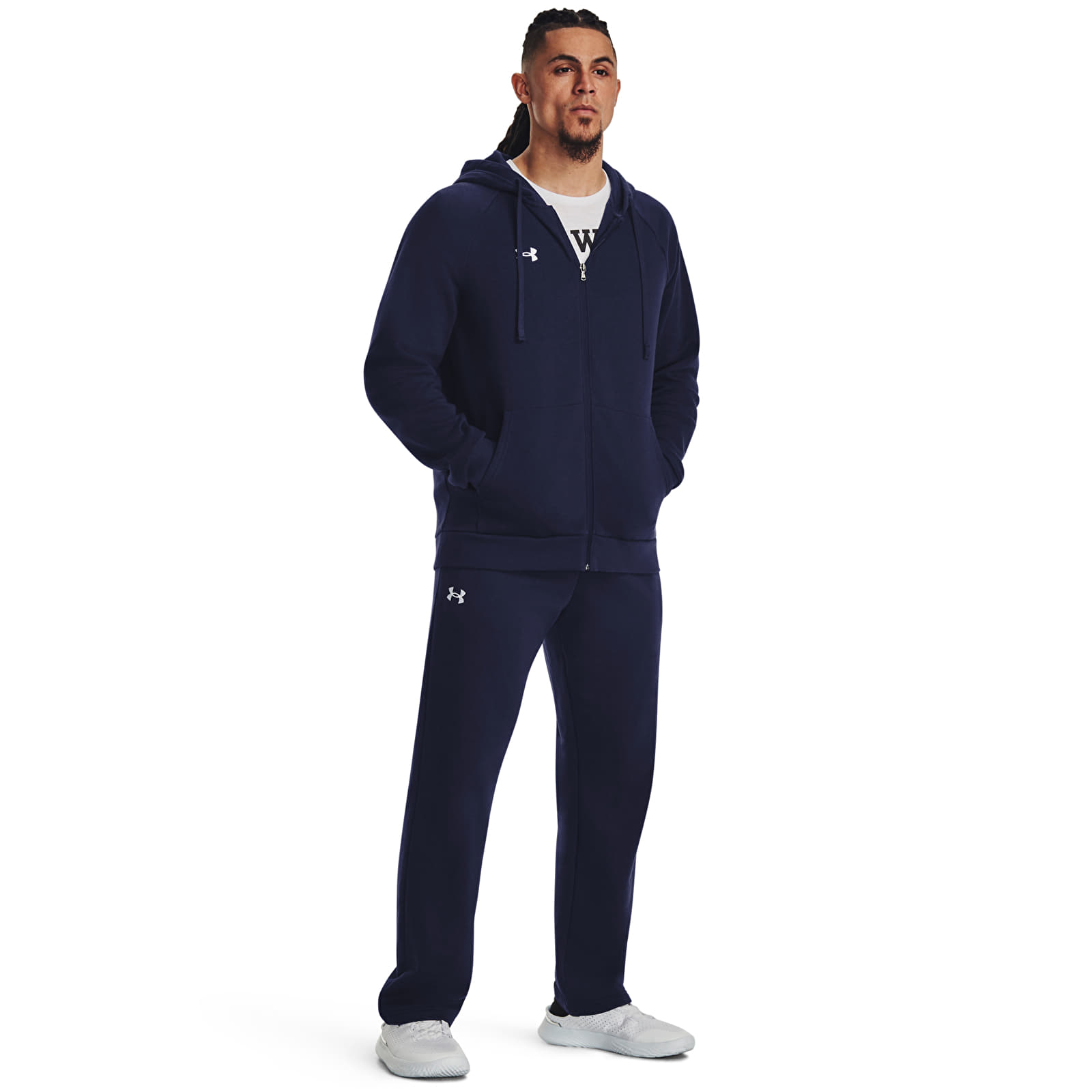 Sudaderas Under Armour Rival Fleece Fz Hoodie Midnight Navy