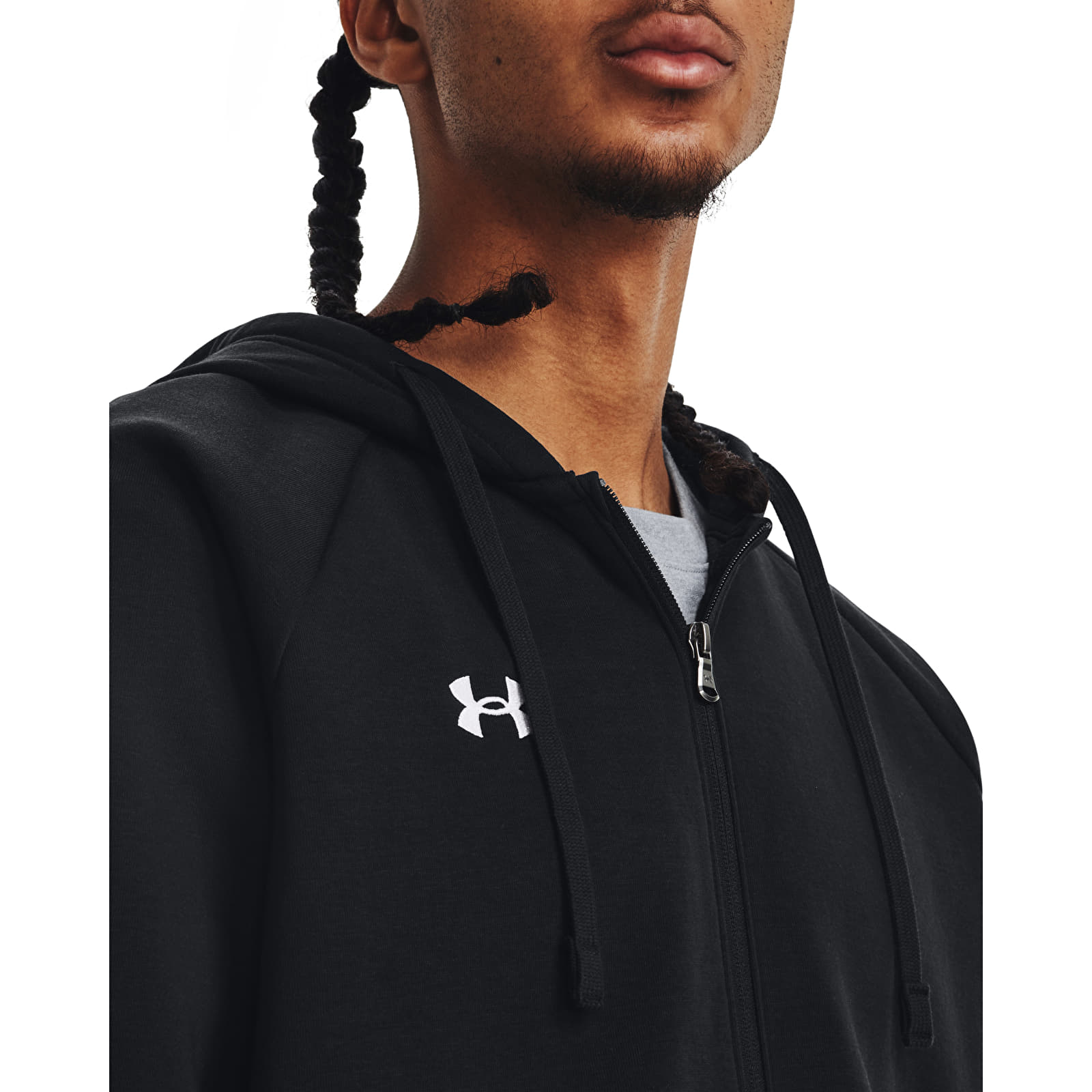 Mikiny Under Armour Rival Fleece Fz Hoodie Black