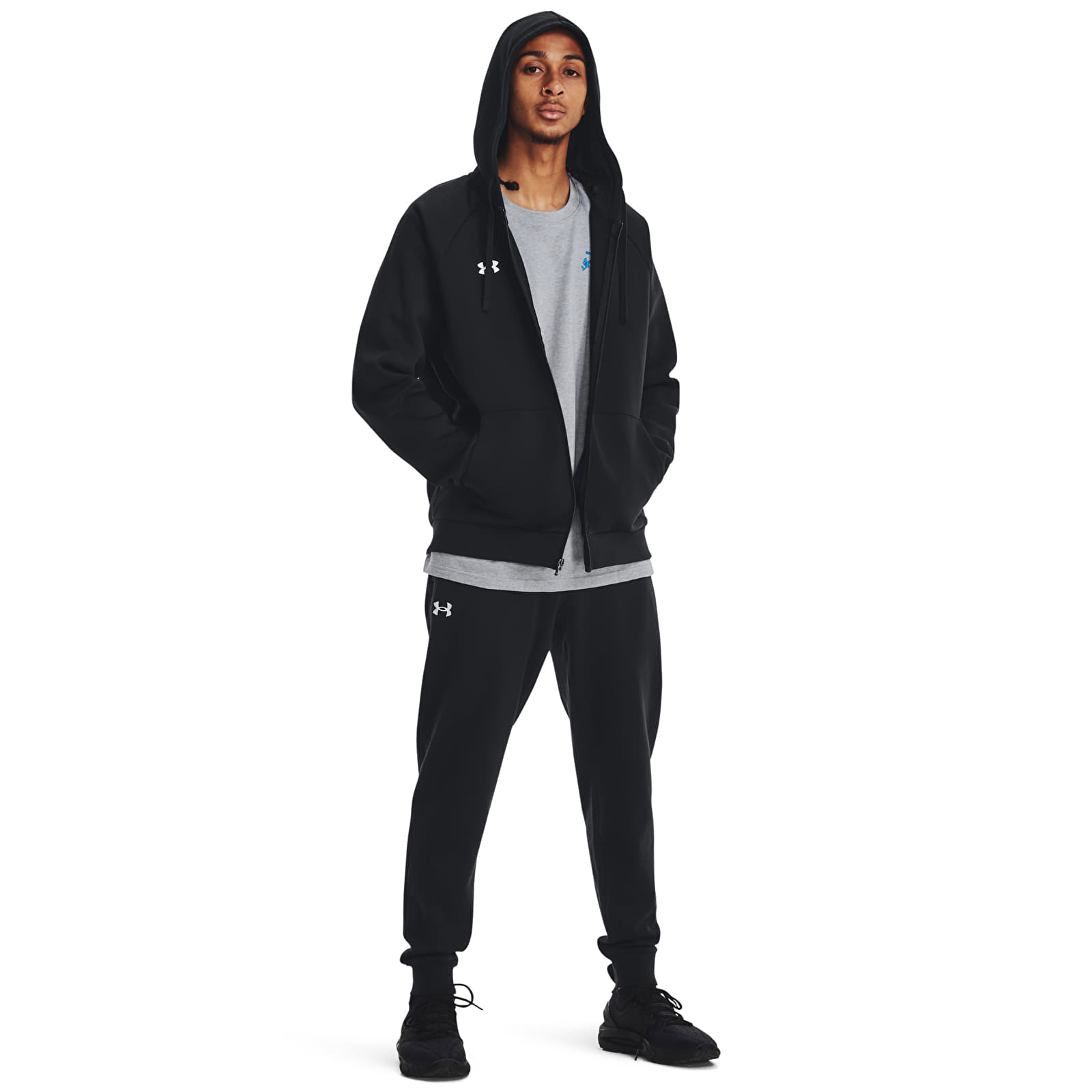 Hoodies and sweatshirts  Under Armour Rival Fleece Fz Hoodie Black