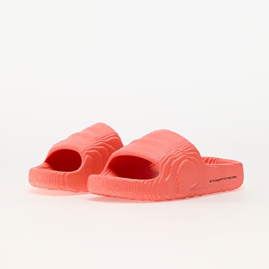 Womens red adidas slides cheap
