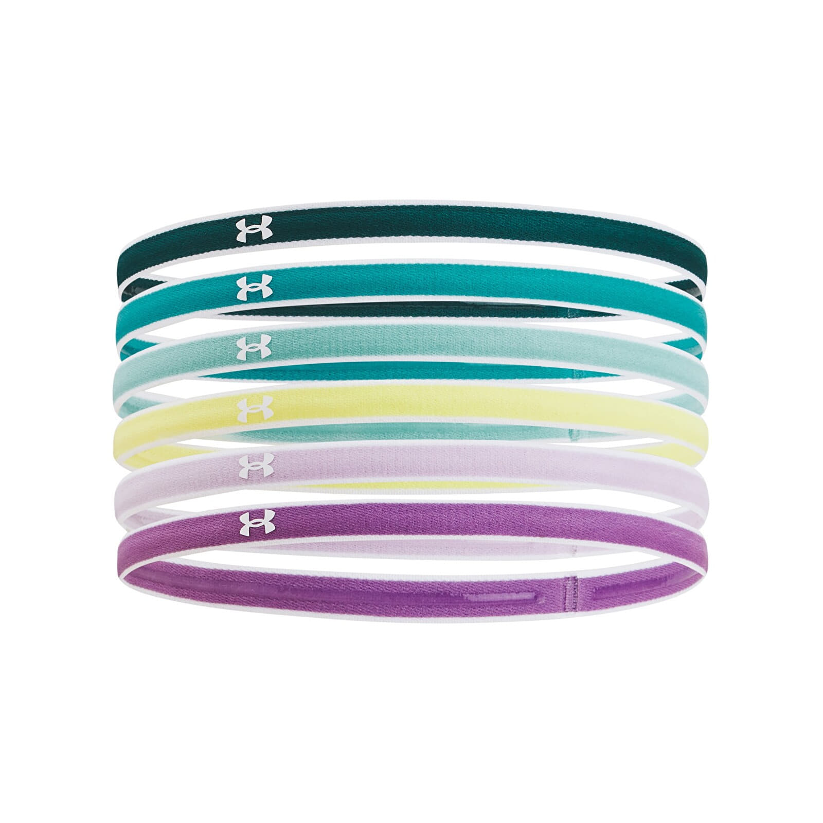 Hats Under Armour Mini Headbands 6-Pack Hydro Teal 449