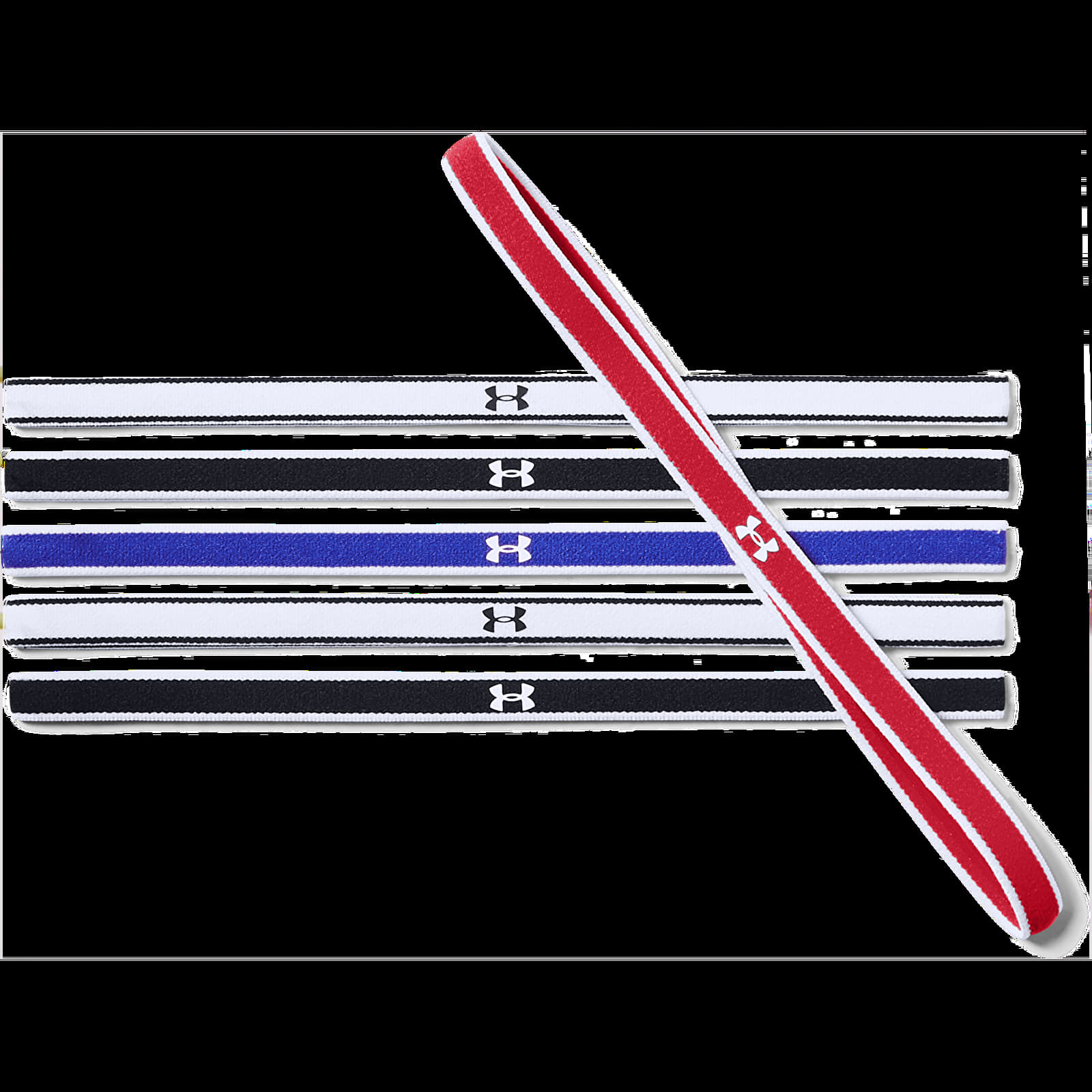 Hats Under Armour Mini Headbands 6-Pack Red 600
