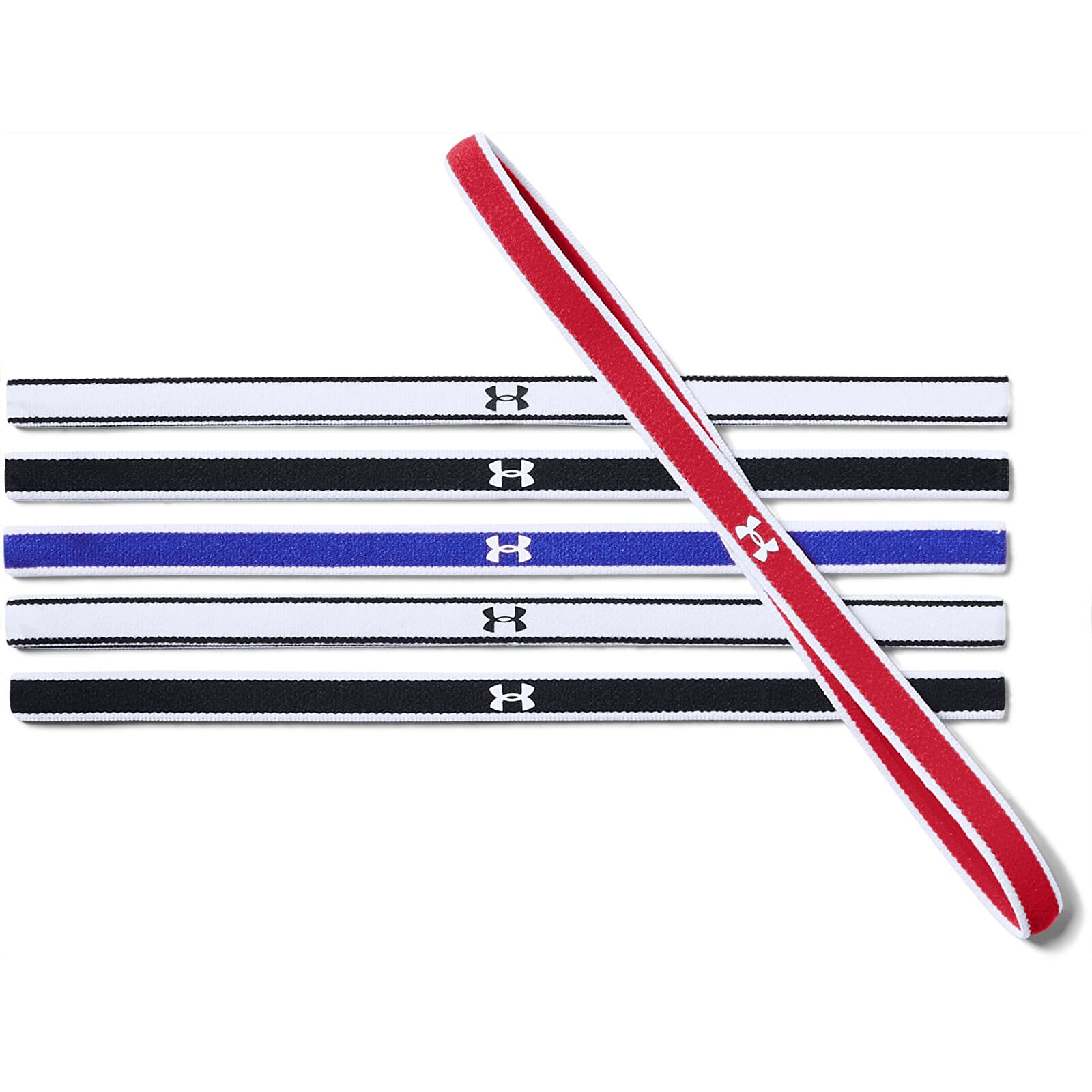 Hats Under Armour Mini Headbands 6-Pack Red 600