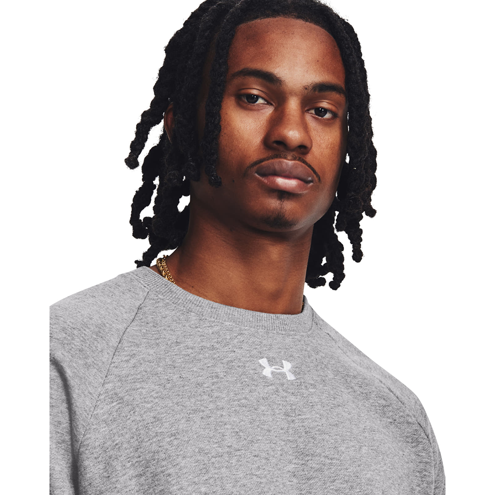 Sudaderas Under Armour Rival Fleece Crew Castlerock Light Heather