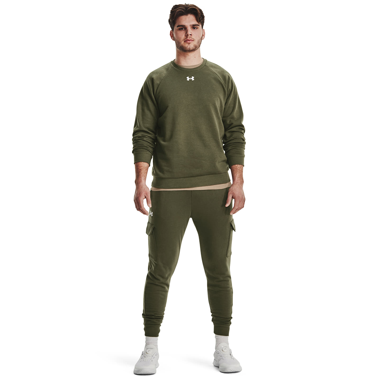 Sudaderas Under Armour Rival Fleece Crew Marine Od Green