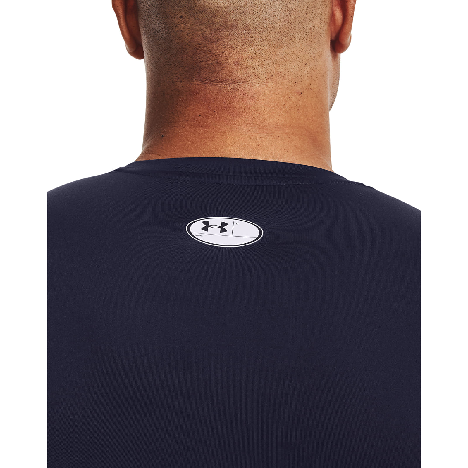 Camisetas hombre Under Armour Hg Armour Comp LS Midnight Navy/ White