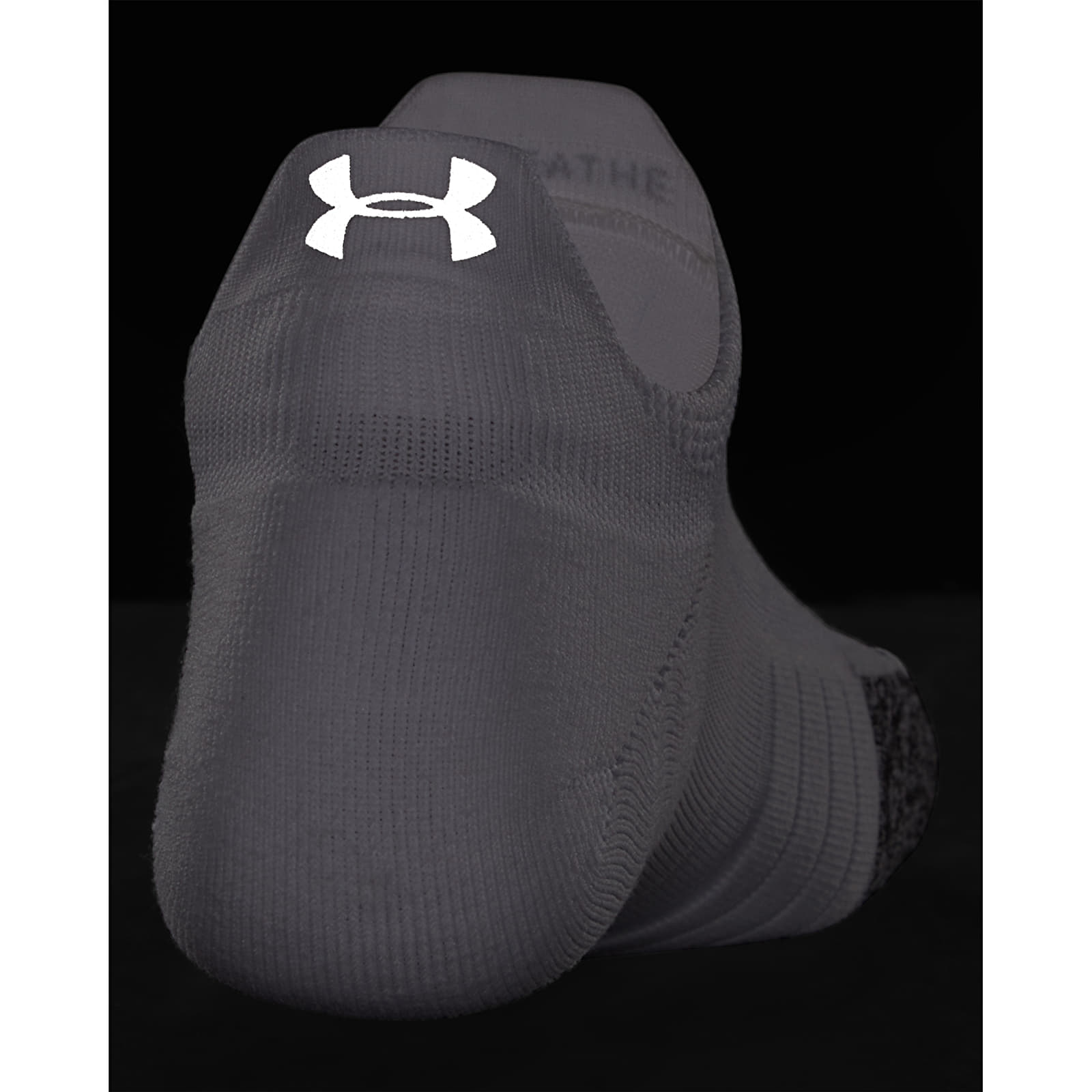 Calcetines Under Armour Breathe 2 No Show Tab 2Pk White