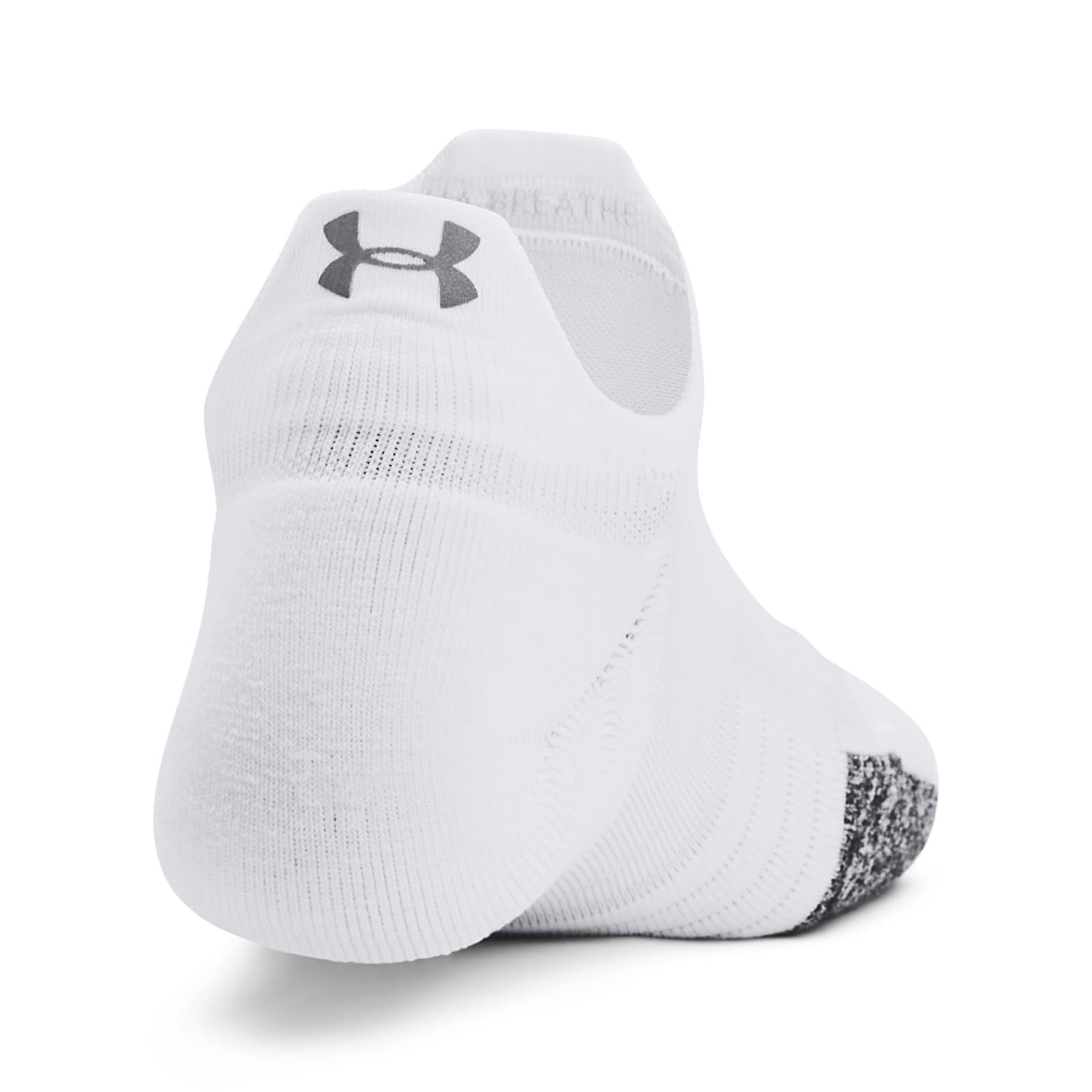 Under Armour Breathe 2 No Show Tab 2Pk White Universal