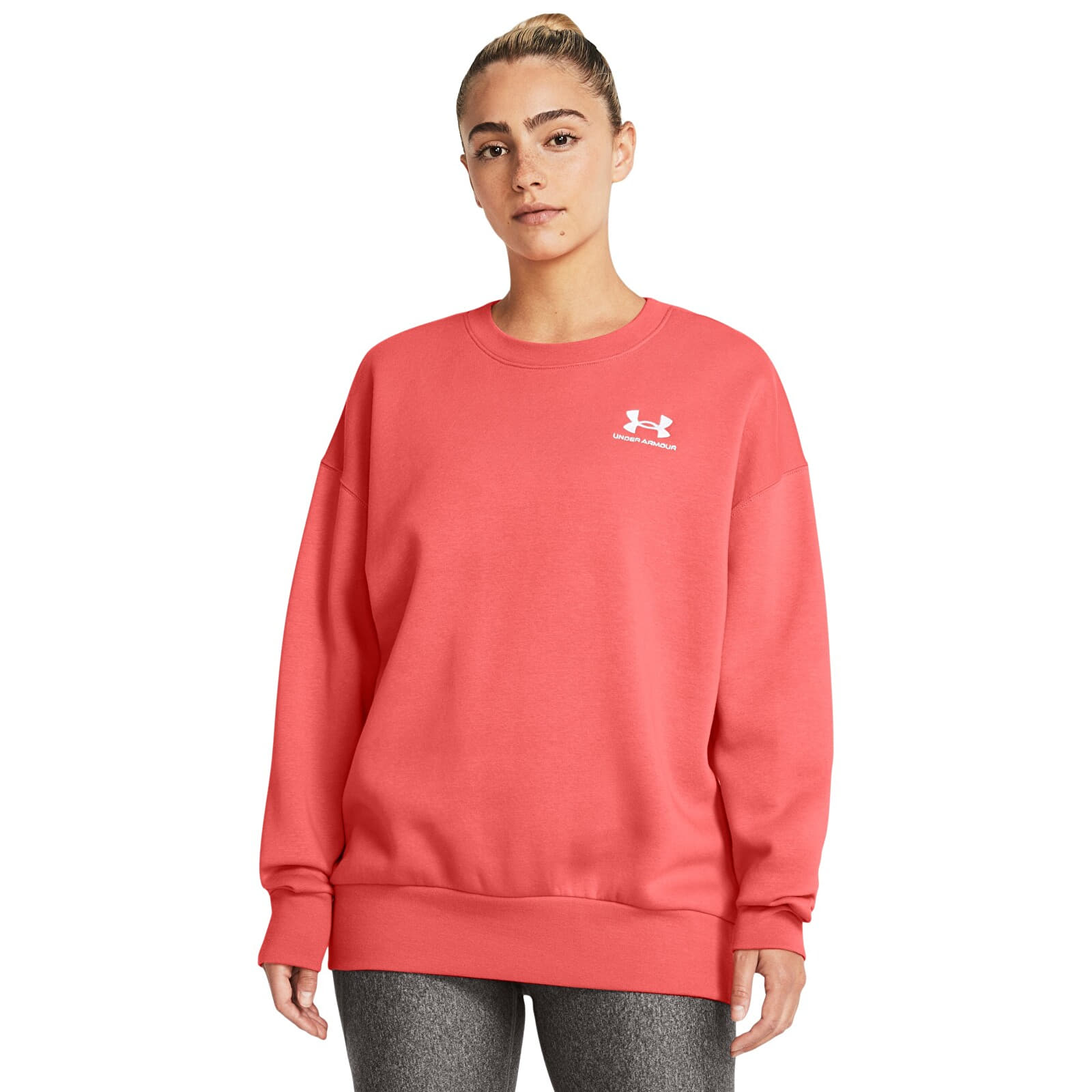Sudaderas Under Armour Essential Fleece Os Crew Coho