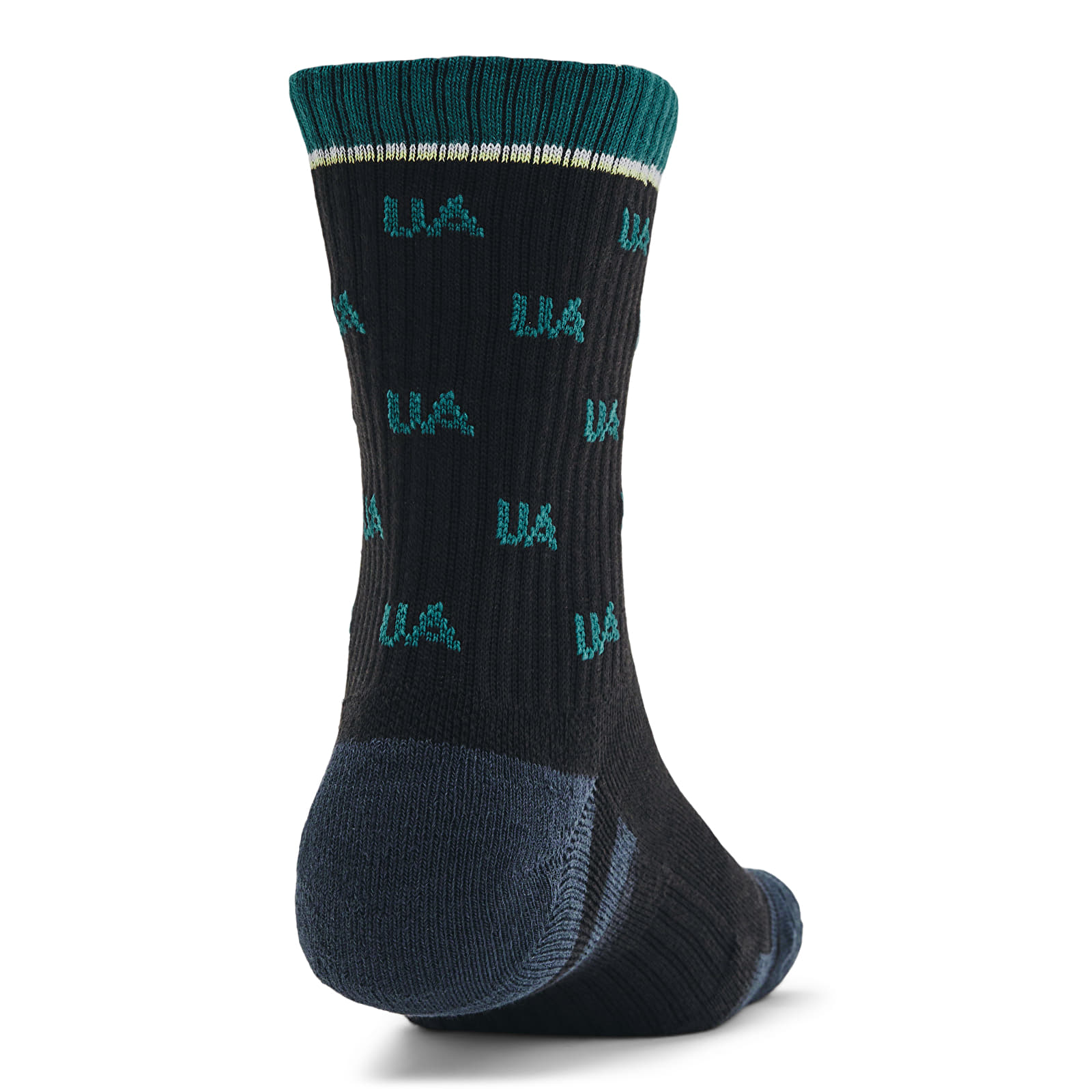 Socks Under Armour Perf Cotton Nov 2Pk Mid Black 001