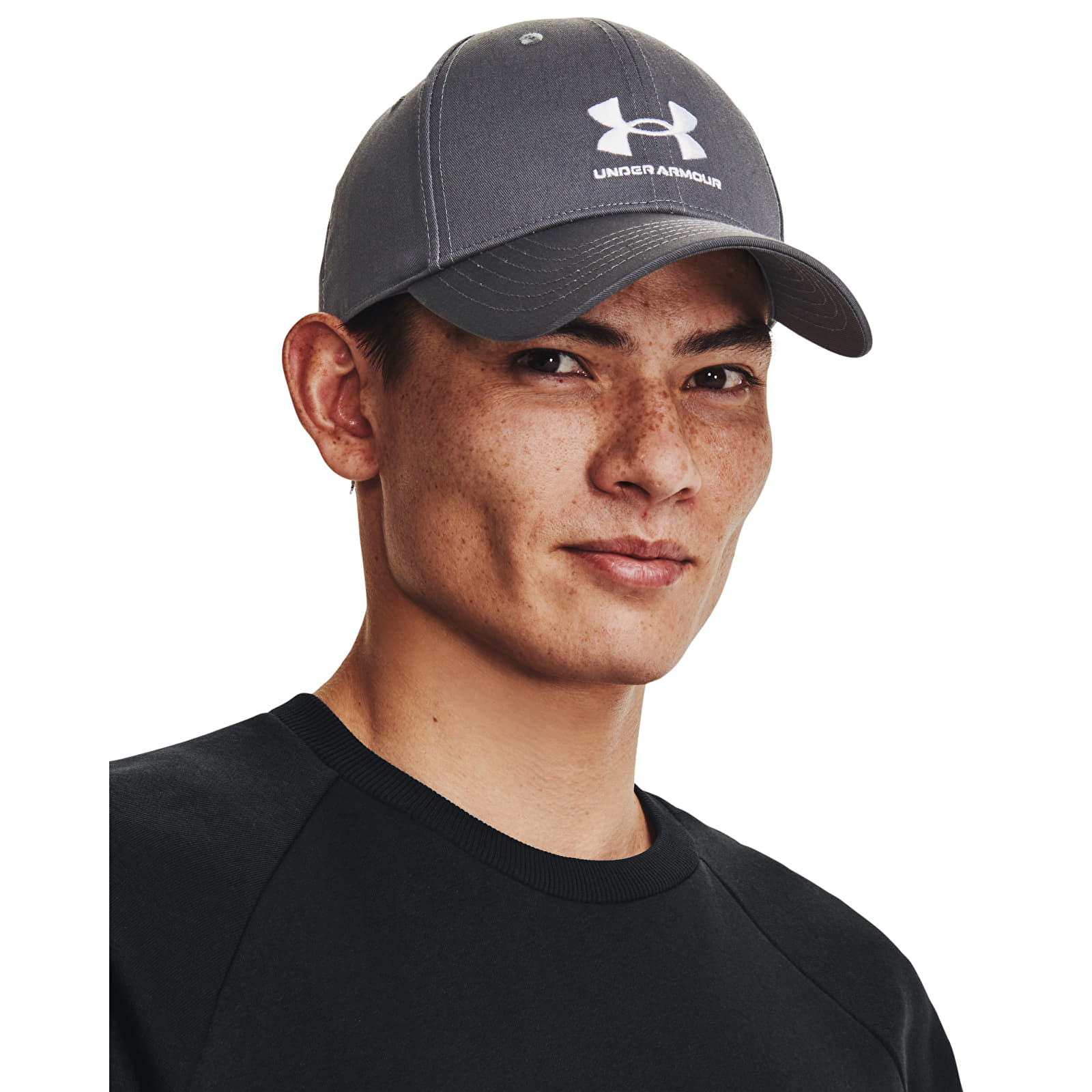 kape Under Armour Mens Branded Lockup Adj Pitch Gray