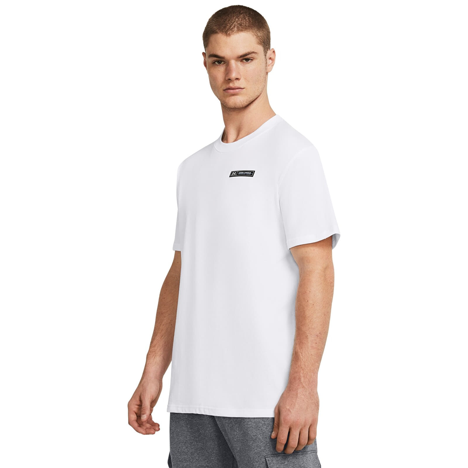 T-shirts Under Armour Hw Armour Label Ss White 100