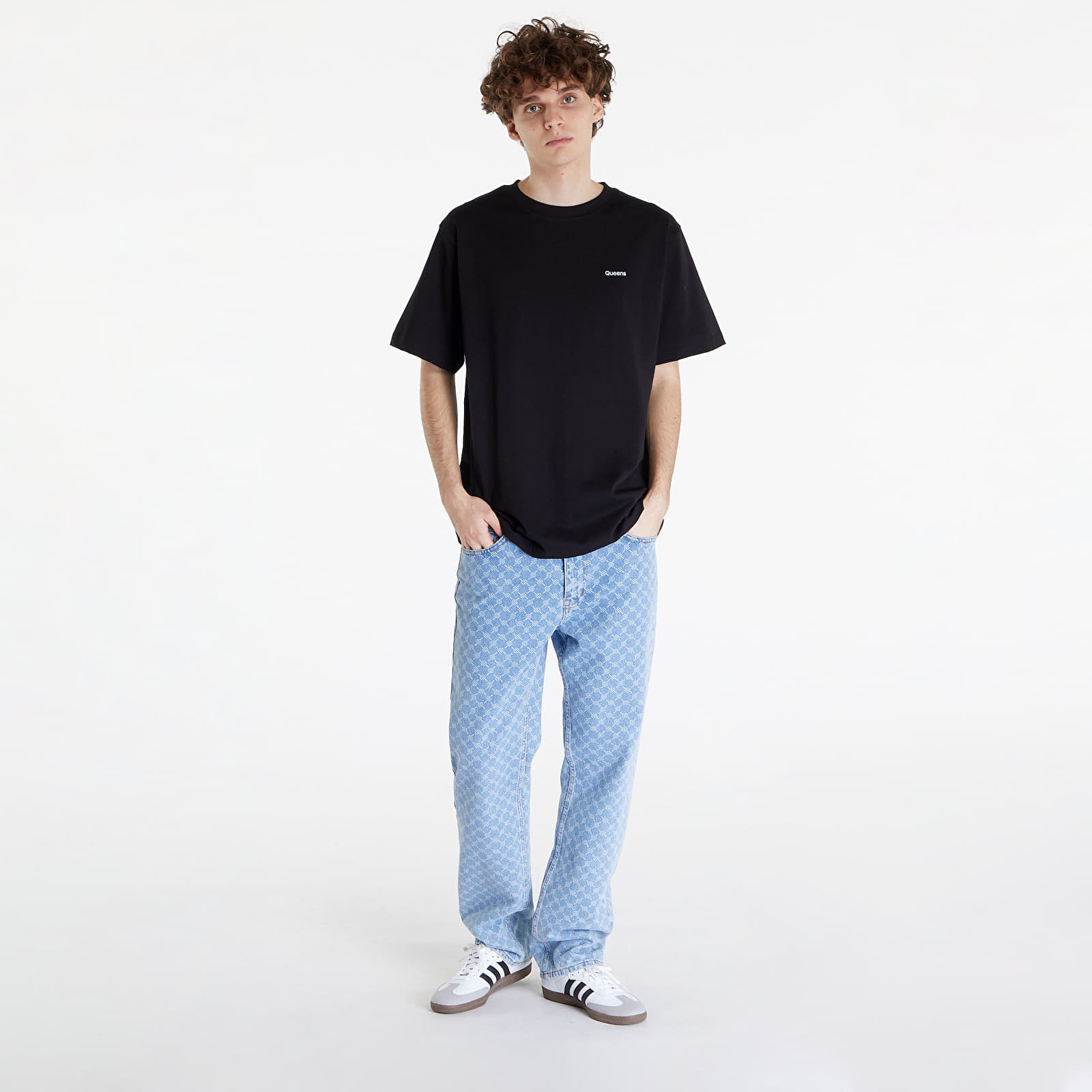 T-särgid Queens 5-Pack Men’s Essential Contrast Print Black/ White/ Navy/ Mauve/ Sand