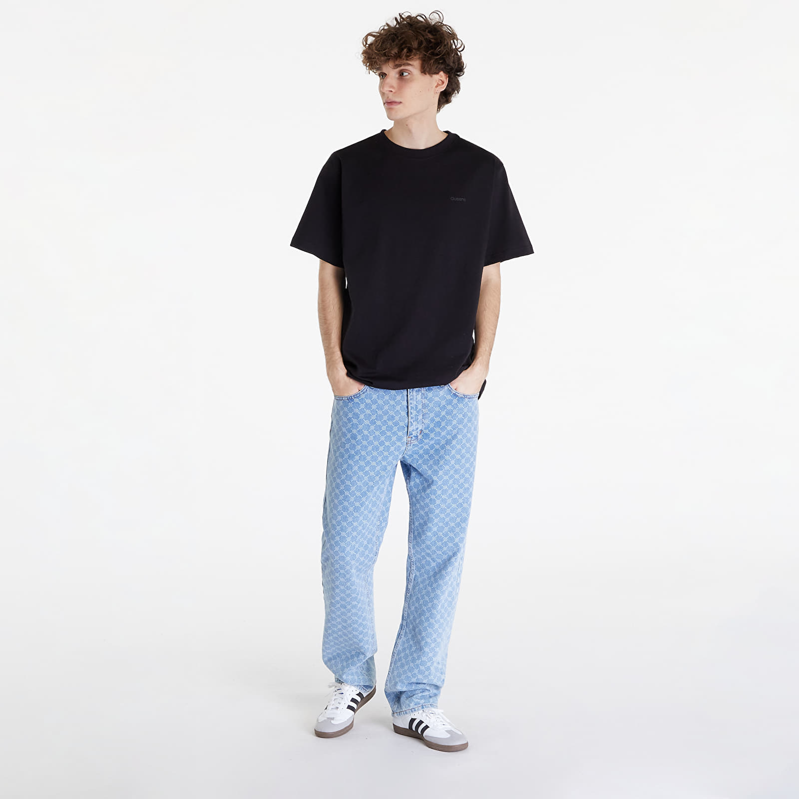 T-shirts Queens 3-Pack Men’s Essential Tonal Print Black/ White/ Navy