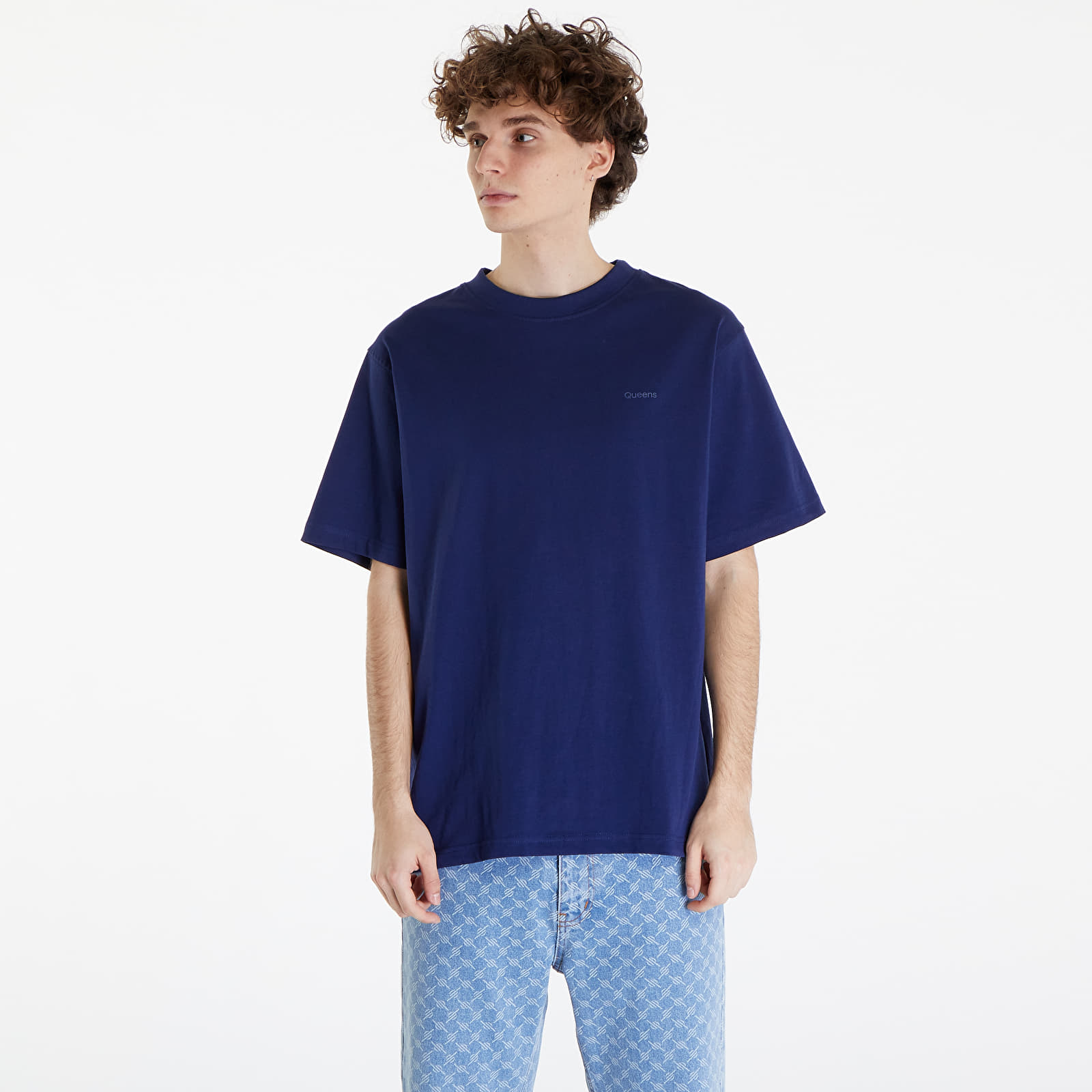 T-shirts Queens 3-Pack Men’s Essential Tonal Print Black/ White/ Navy