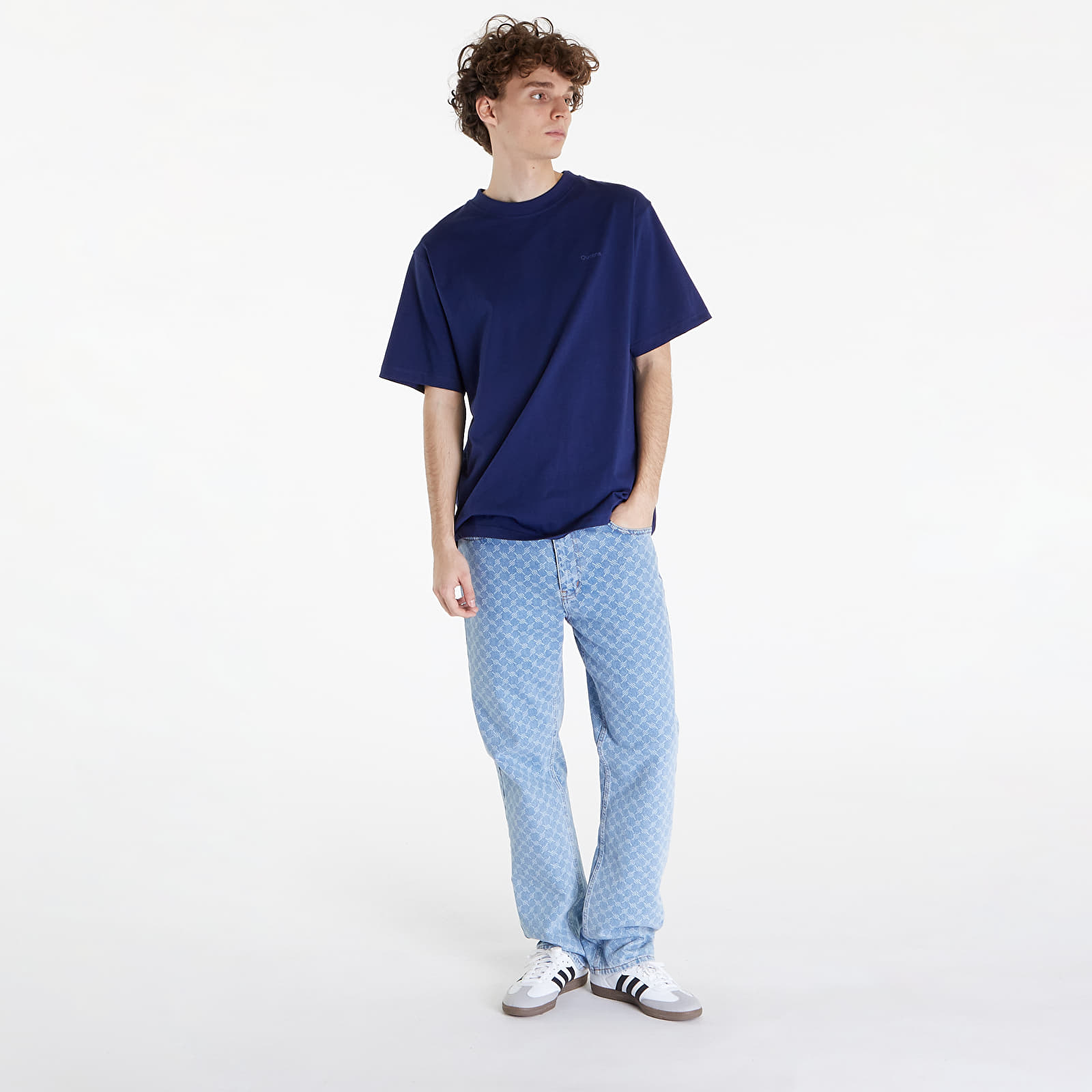 T-shirts Queens 3-Pack Men’s Essential Tonal Print Black/ White/ Navy