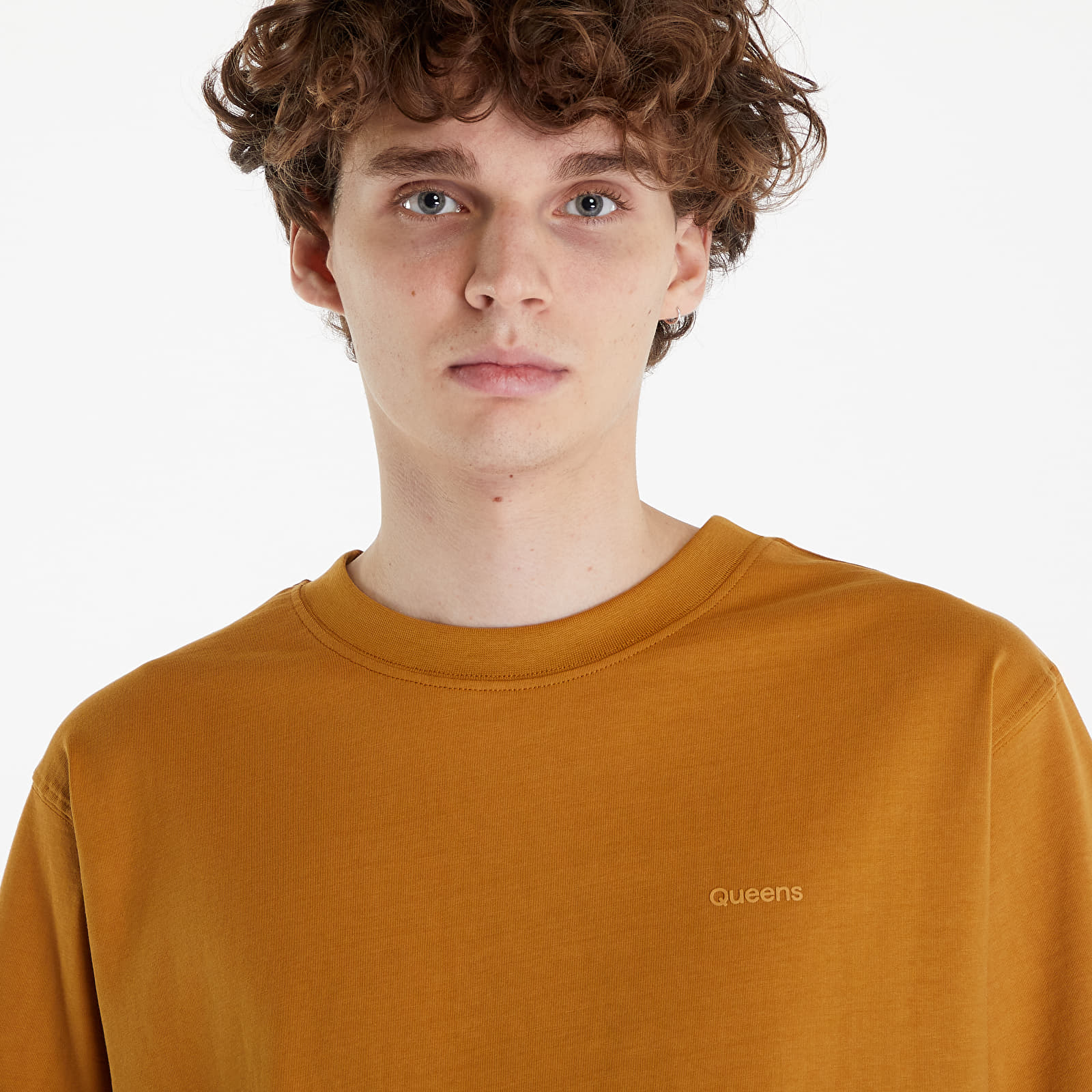 T-shirts Queens 3-Pack Men’s Essential Contrast Print Mustard/ Bordeaux/ Navy