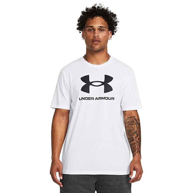 Tričko Under Armour Sportstyle Logo Update Ss White 100